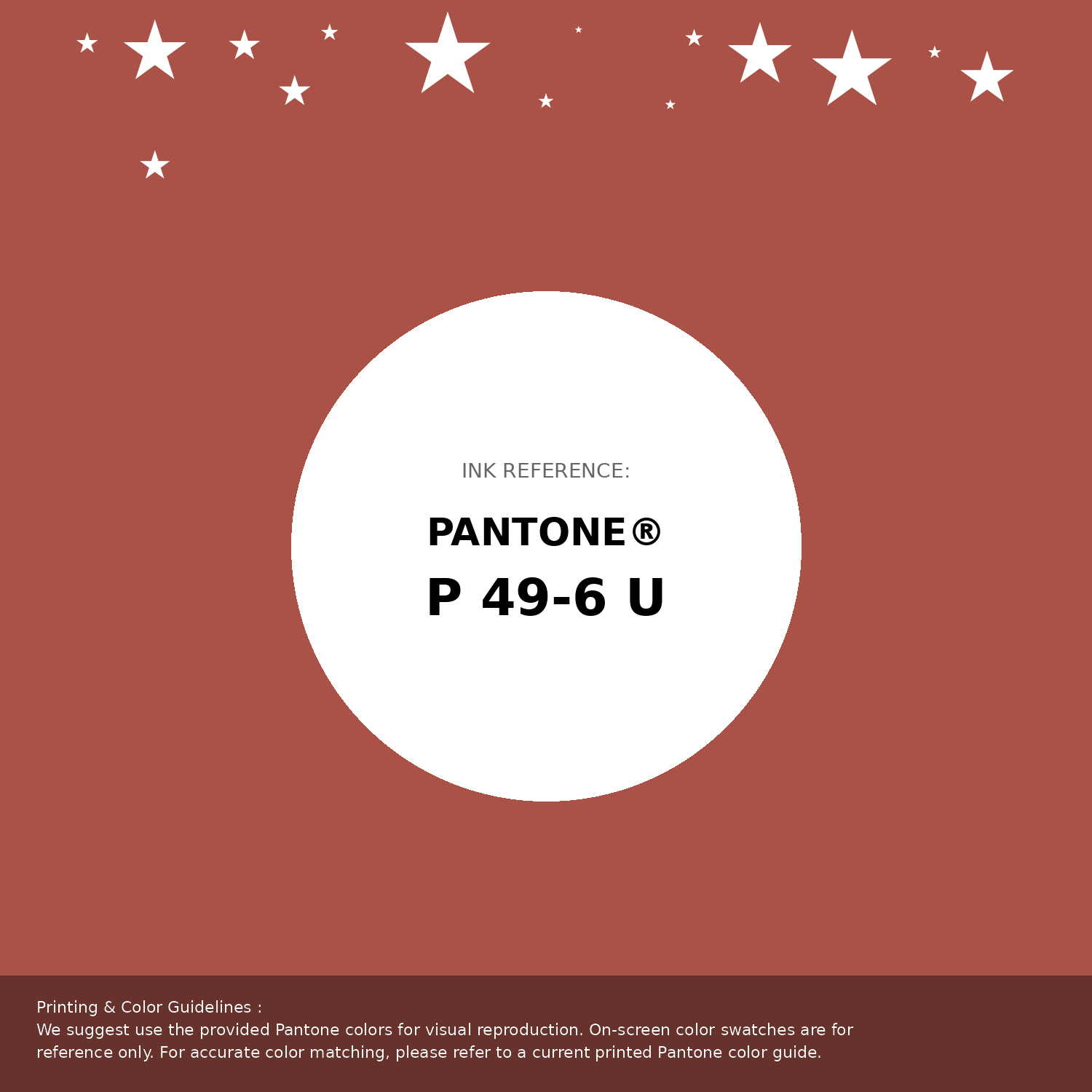 Beautiful Pantone swatch artwork featuring Pantone P 49-6 U Color | Hex color Code #ab5248. Professional color swatch design perfect for designers and color enthusiasts. #pantone #colorswatch #designresource #ab5248