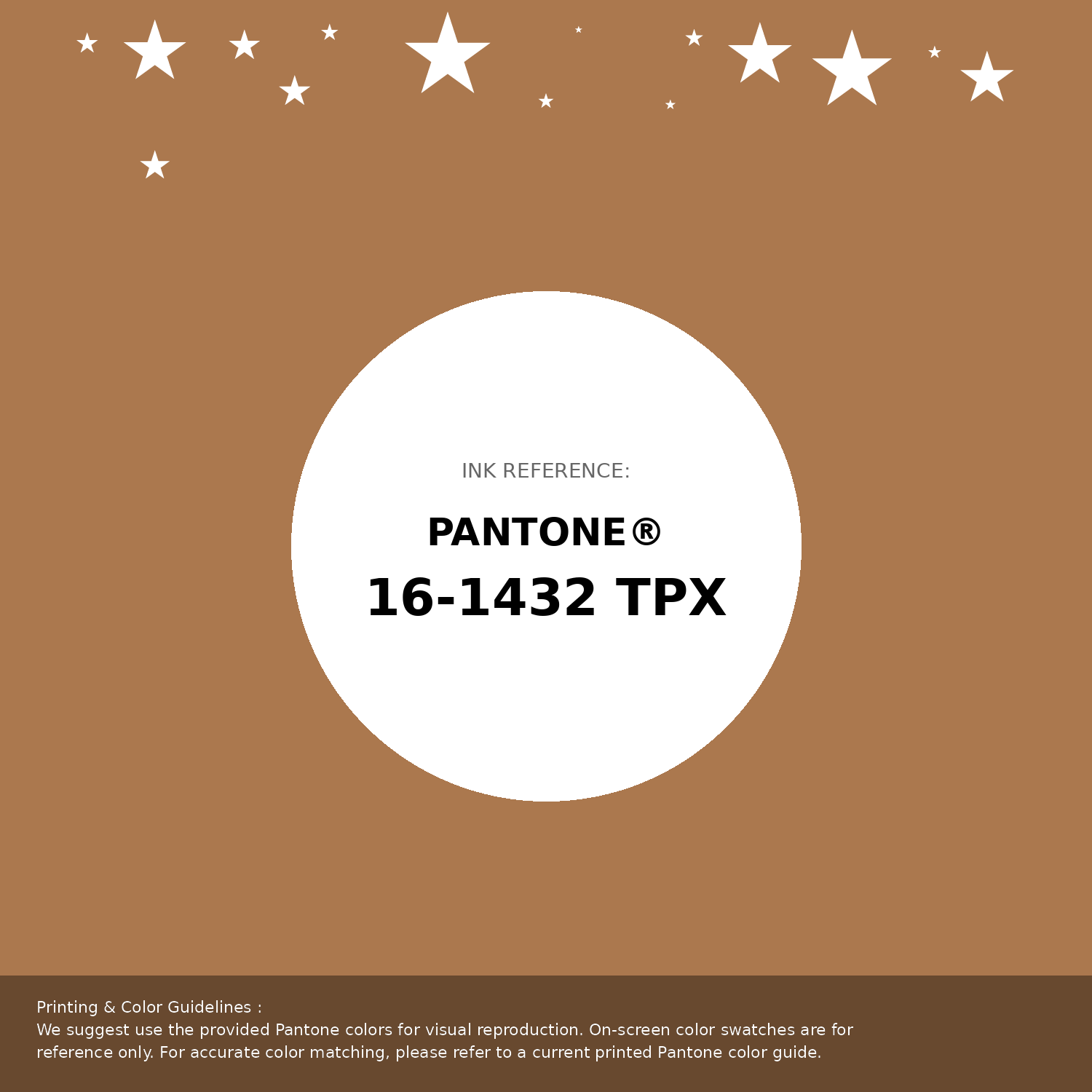 Beautiful Pantone swatch artwork featuring Pantone 16-1432 Tpx Almond Color | Hex color Code #ab784e. Professional color swatch design perfect for designers and color enthusiasts. #pantone #colorswatch #designresource #ab784e