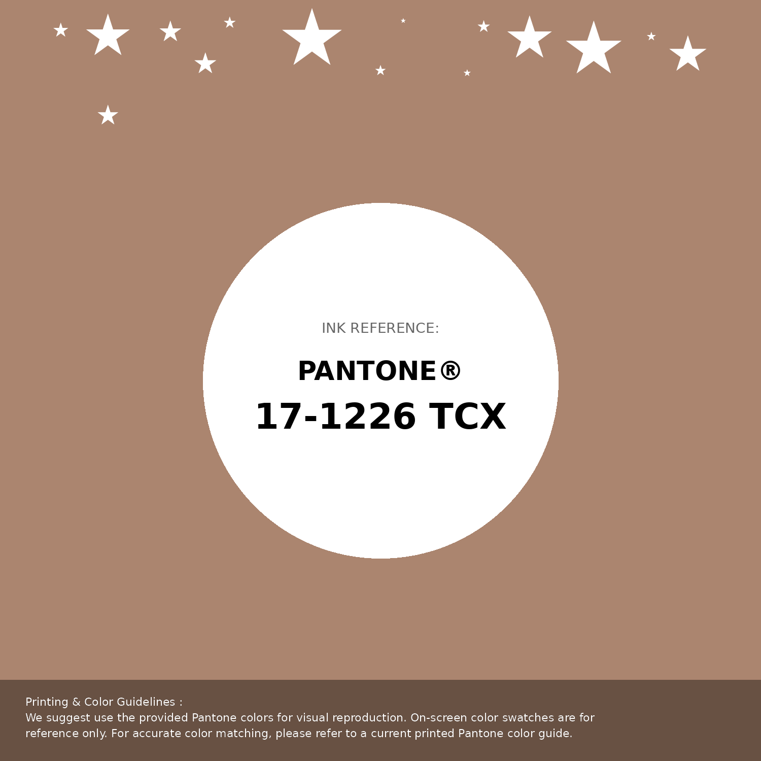 Beautiful Pantone swatch artwork featuring Pantone 17-1226 Tcx Tawny Brown Color | Hex color Code #ab856f. Professional color swatch design perfect for designers and color enthusiasts. #pantone #colorswatch #designresource #ab856f