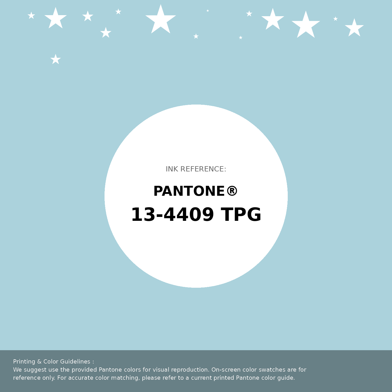 Beautiful Pantone swatch artwork featuring Pantone 13-4409 Tpg Blue Glow Color | Hex color Code #abd2dc. Professional color swatch design perfect for designers and color enthusiasts. #pantone #colorswatch #designresource #abd2dc
