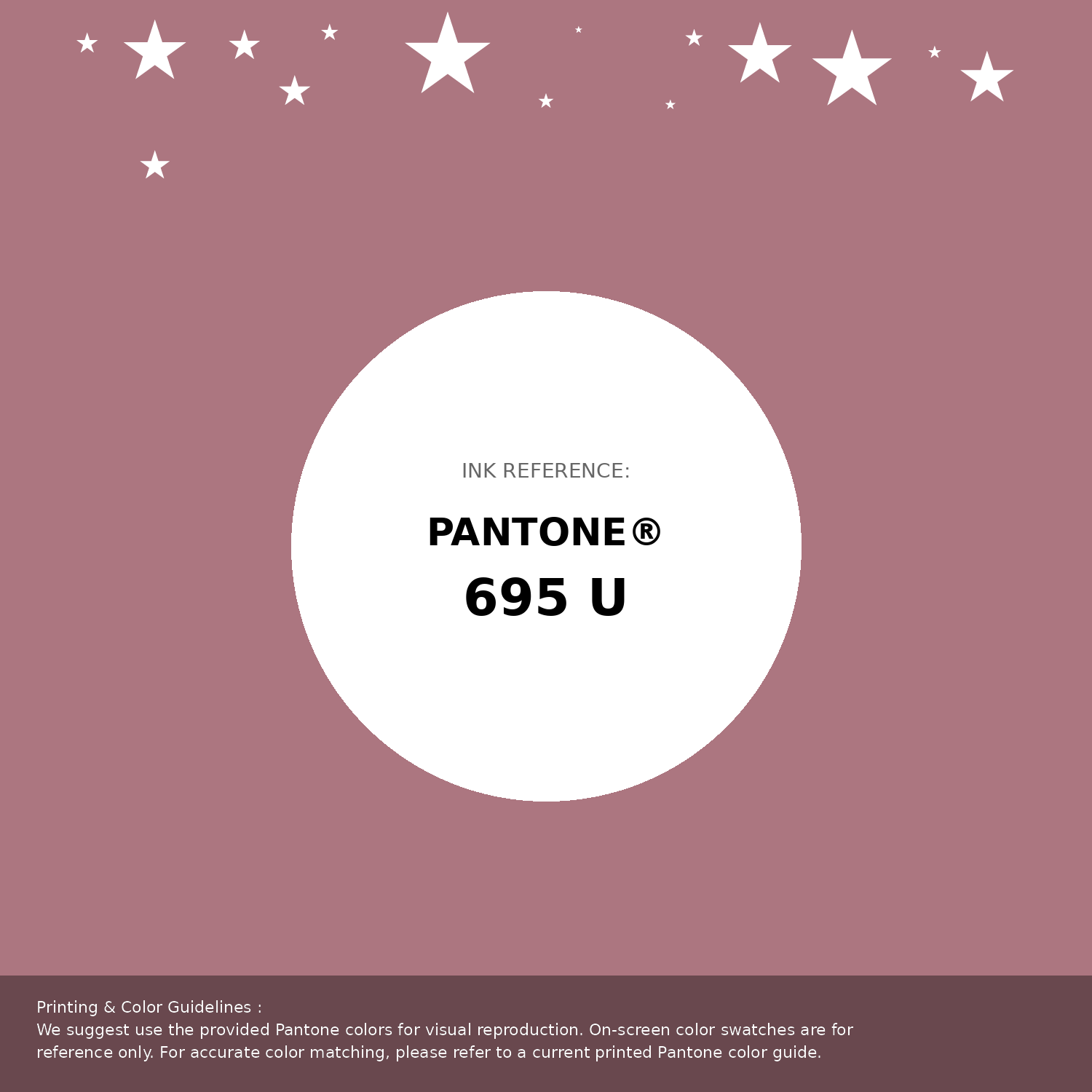 Beautiful Pantone swatch artwork featuring Pantone 695 U Color | Hex color Code #ac7680. Professional color swatch design perfect for designers and color enthusiasts. #pantone #colorswatch #designresource #ac7680