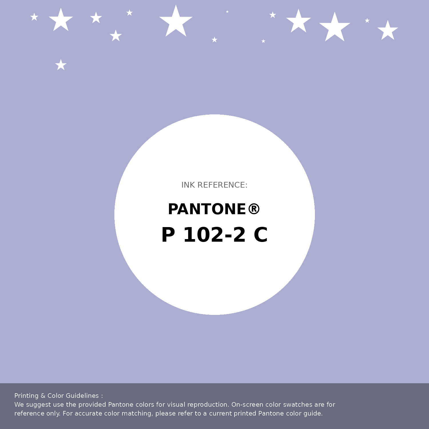 Beautiful Pantone swatch artwork featuring Pantone P 102-2 C Color | Hex color Code #acadd1. Professional color swatch design perfect for designers and color enthusiasts. #pantone #colorswatch #designresource #acadd1