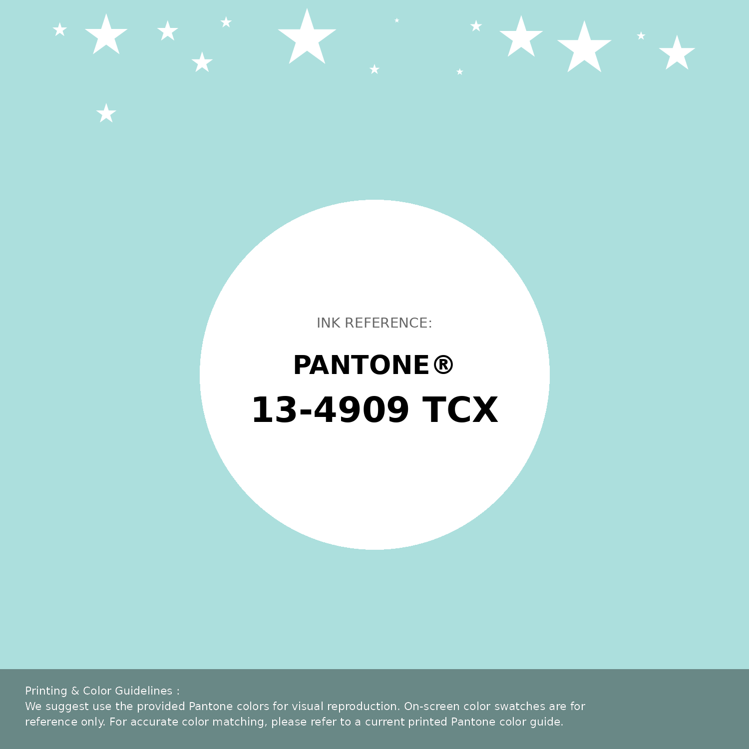 Beautiful Pantone swatch artwork featuring Pantone 13-4909 Tcx Blue Light Color | Hex color Code #acdfdd. Professional color swatch design perfect for designers and color enthusiasts. #pantone #colorswatch #designresource #acdfdd