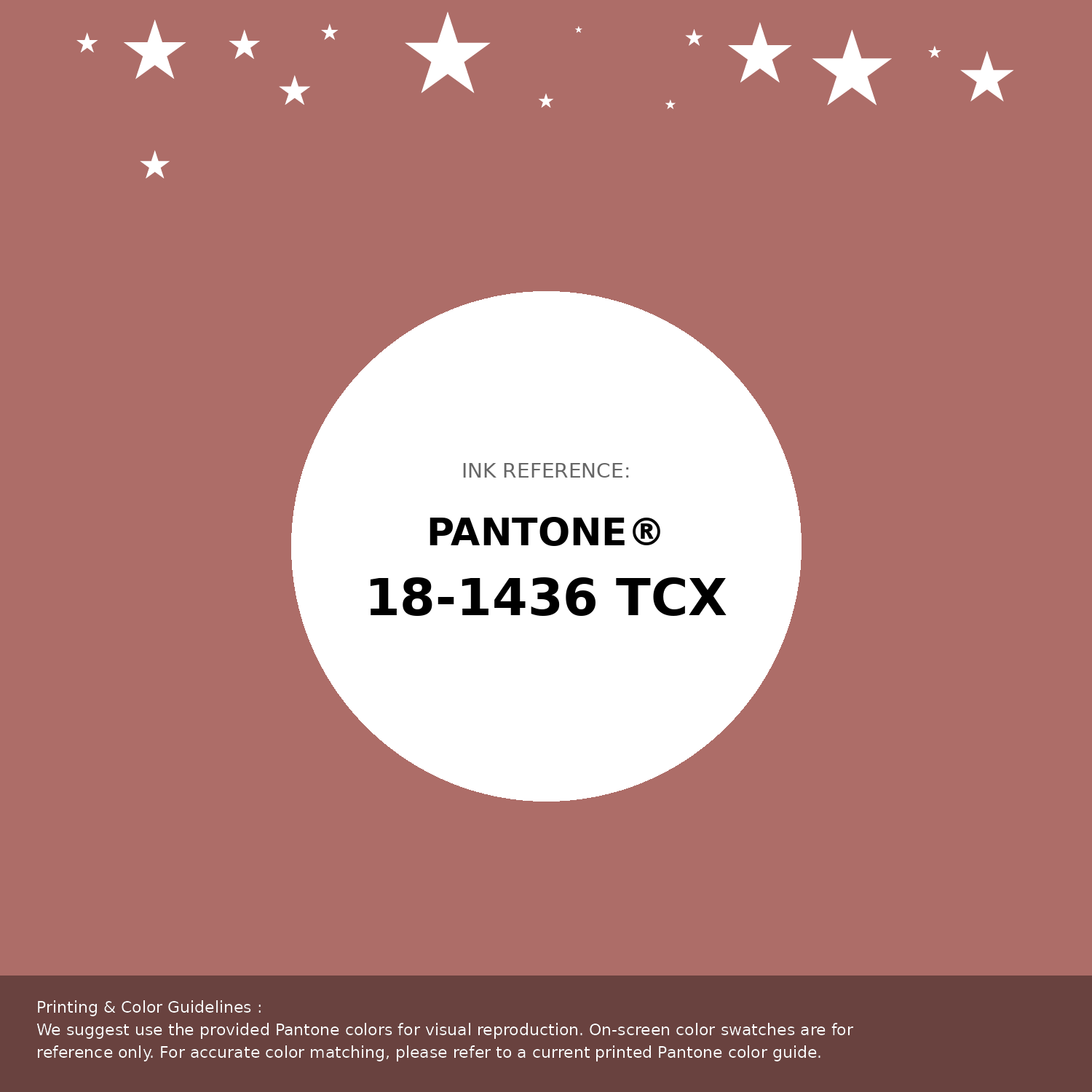 Beautiful Pantone swatch artwork featuring Pantone 18-1436 Tcx Light Mahogany Color | Hex color Code #ad6d68. Professional color swatch design perfect for designers and color enthusiasts. #pantone #colorswatch #designresource #ad6d68