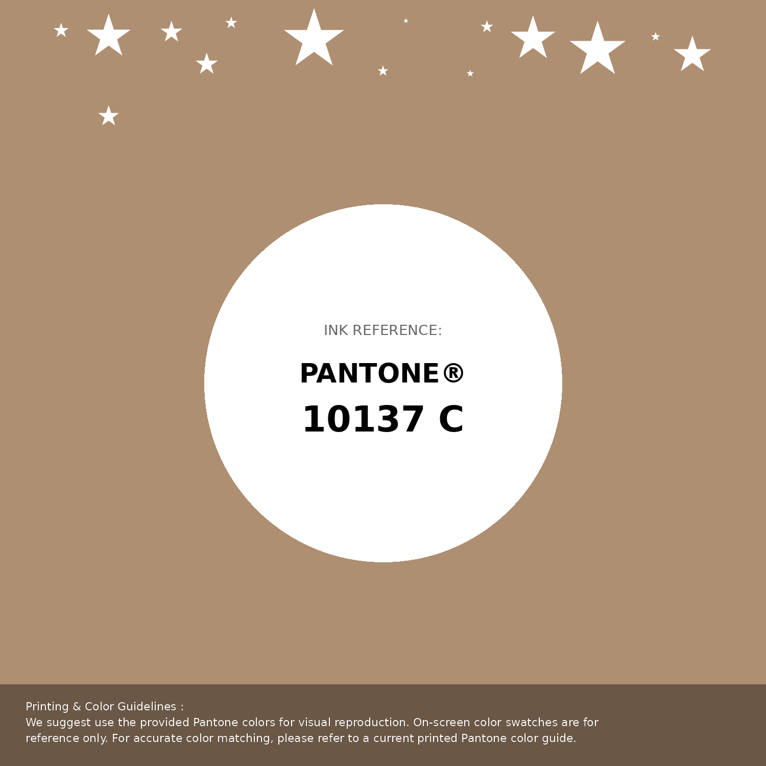 Beautiful Pantone swatch artwork featuring Pantone 10137 C Color | Hex color Code #ae8f72. Professional color swatch design perfect for designers and color enthusiasts. #pantone #colorswatch #designresource #ae8f72