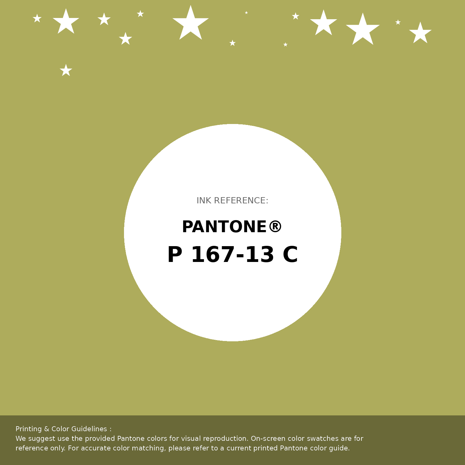 Beautiful Pantone swatch artwork featuring Pantone P 167-13 C Color | Hex color Code #aeac5c. Professional color swatch design perfect for designers and color enthusiasts. #pantone #colorswatch #designresource #aeac5c