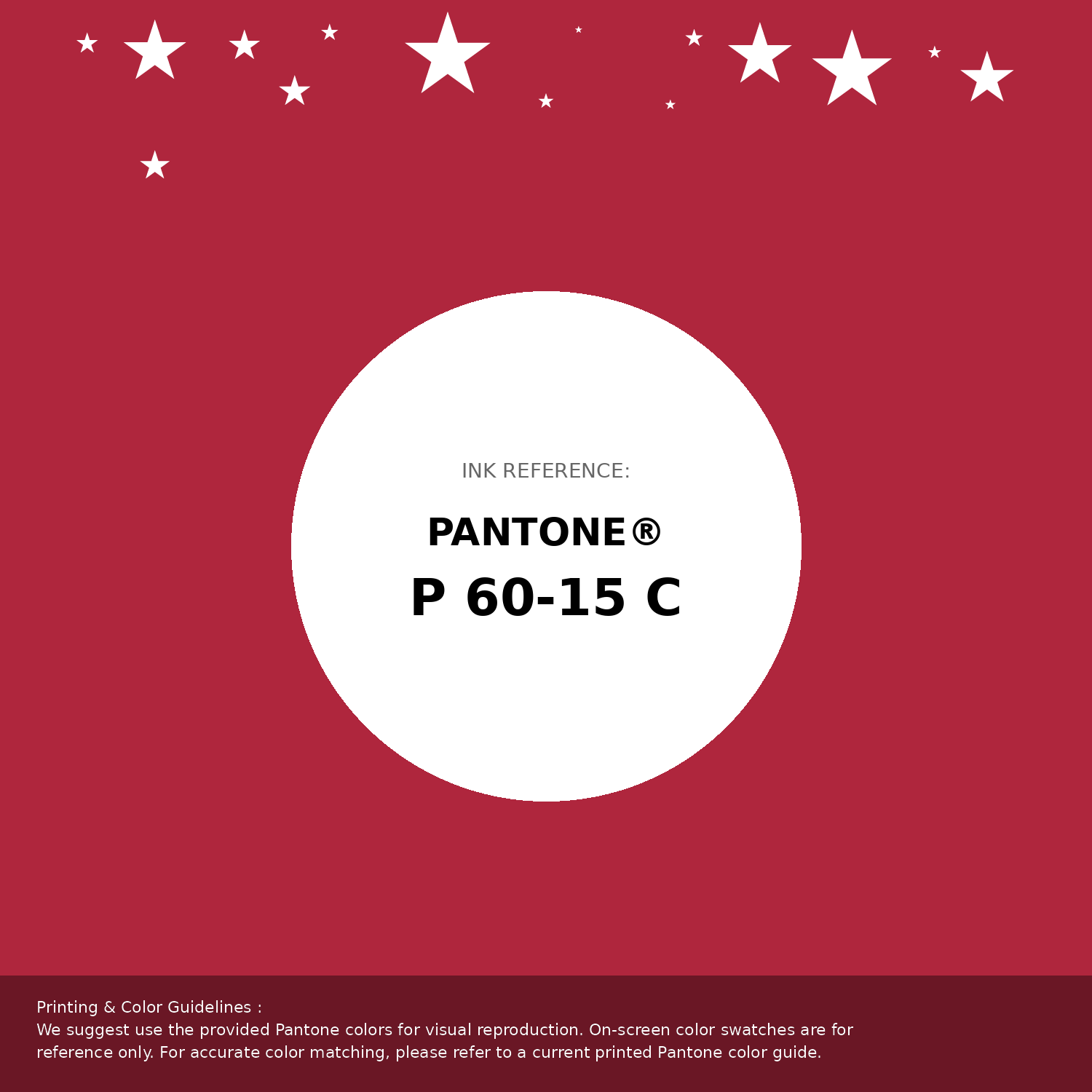 Beautiful Pantone swatch artwork featuring Pantone P 60-15 C Color | Hex color Code #af263d. Professional color swatch design perfect for designers and color enthusiasts. #pantone #colorswatch #designresource #af263d