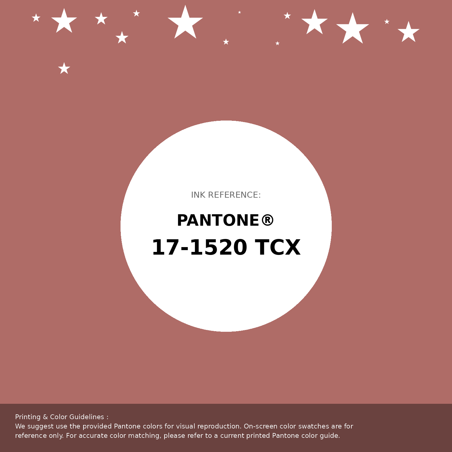 Beautiful Pantone swatch artwork featuring Pantone 17-1520 Tcx Canyon Rose Color | Hex color Code #af6c67. Professional color swatch design perfect for designers and color enthusiasts. #pantone #colorswatch #designresource #af6c67