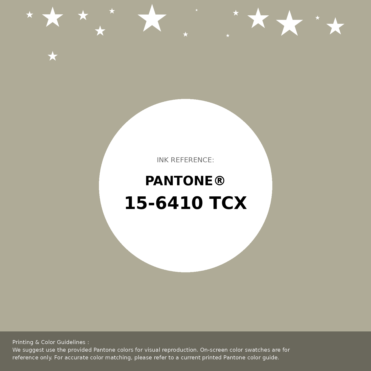 Beautiful Pantone swatch artwork featuring Pantone 15-6410 Tcx Moss Gray Color | Hex color Code #afab97. Professional color swatch design perfect for designers and color enthusiasts. #pantone #colorswatch #designresource #afab97