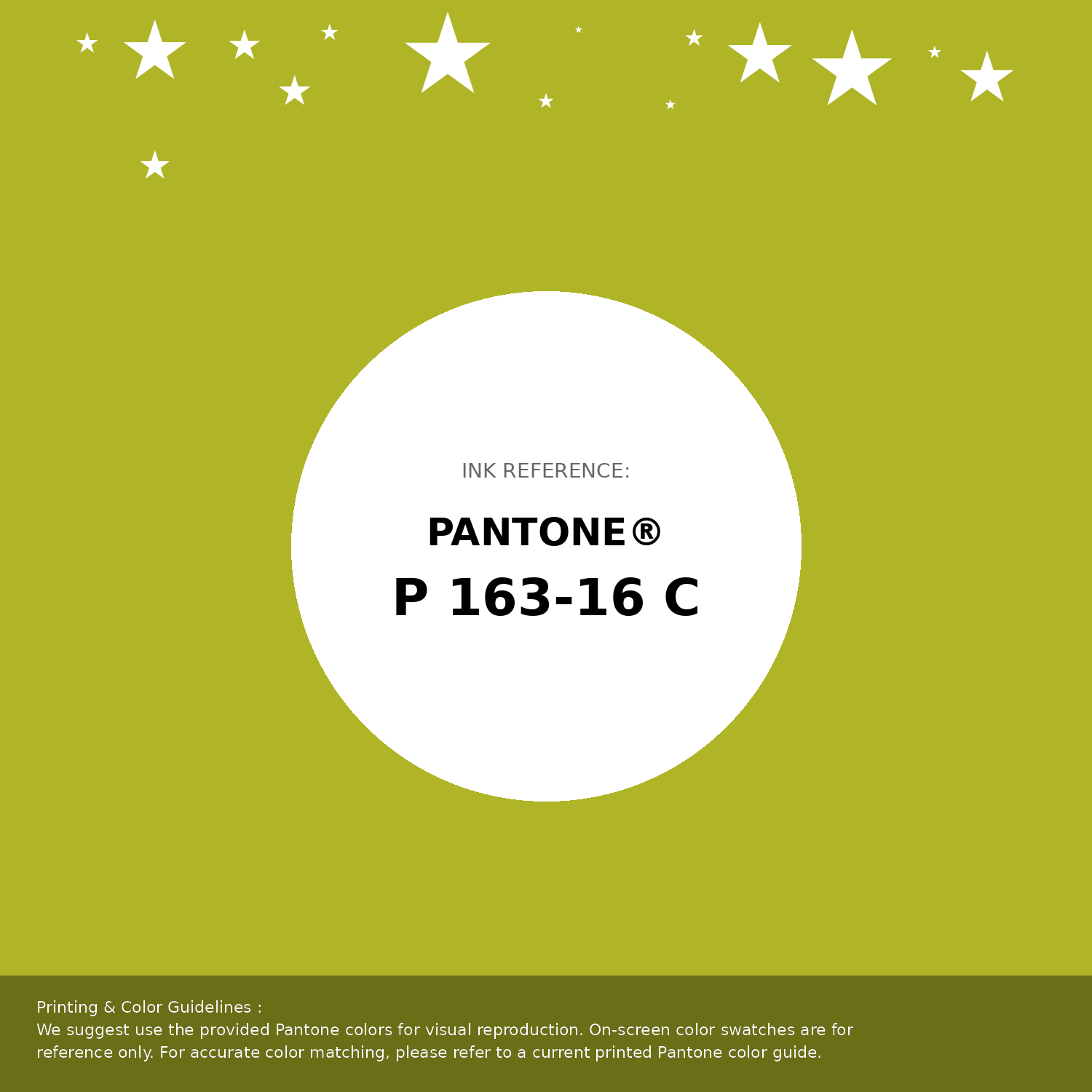 Beautiful Pantone swatch artwork featuring Pantone P 163-16 C Color | Hex color Code #afb526. Professional color swatch design perfect for designers and color enthusiasts. #pantone #colorswatch #designresource #afb526