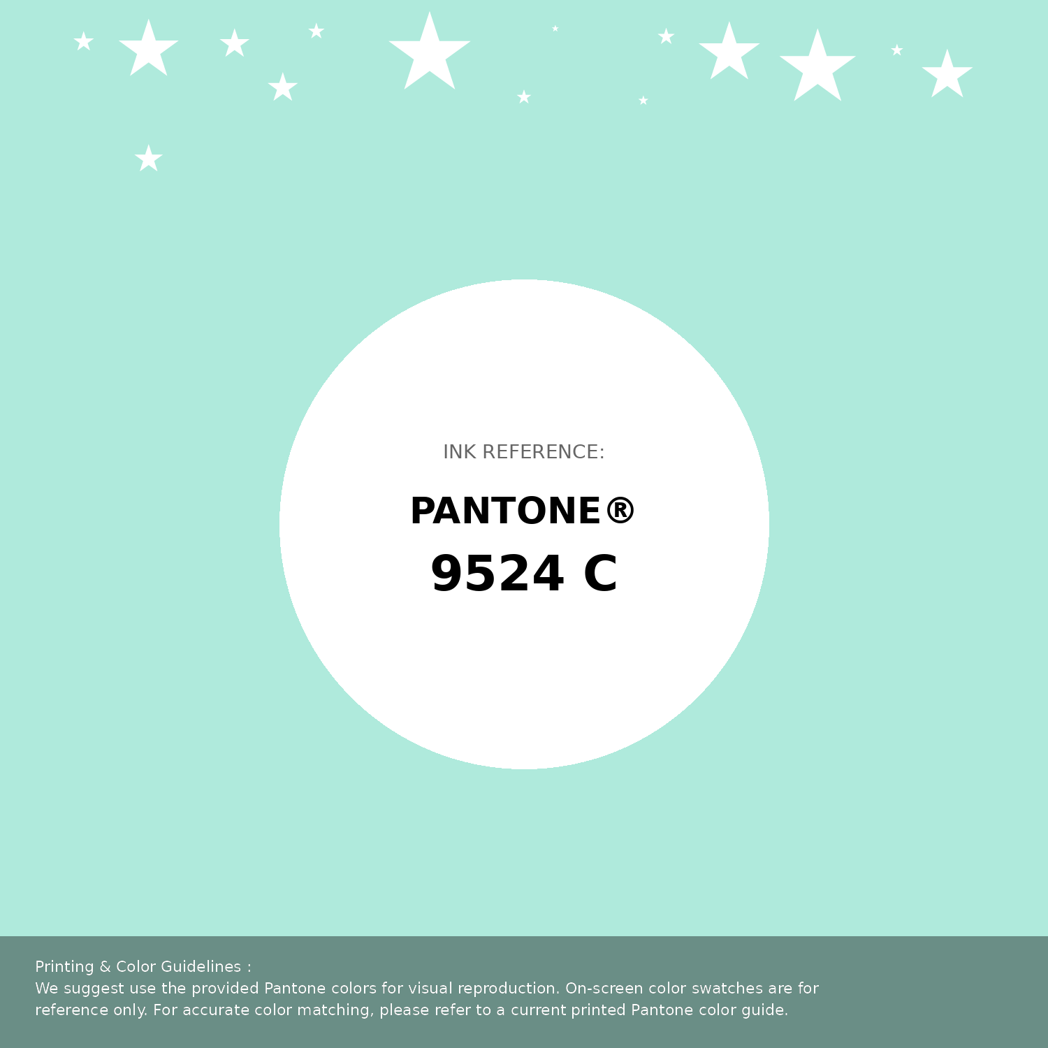 Beautiful Pantone swatch artwork featuring Pantone 9524 C Color | Hex color Code #afeadc. Professional color swatch design perfect for designers and color enthusiasts. #pantone #colorswatch #designresource #afeadc