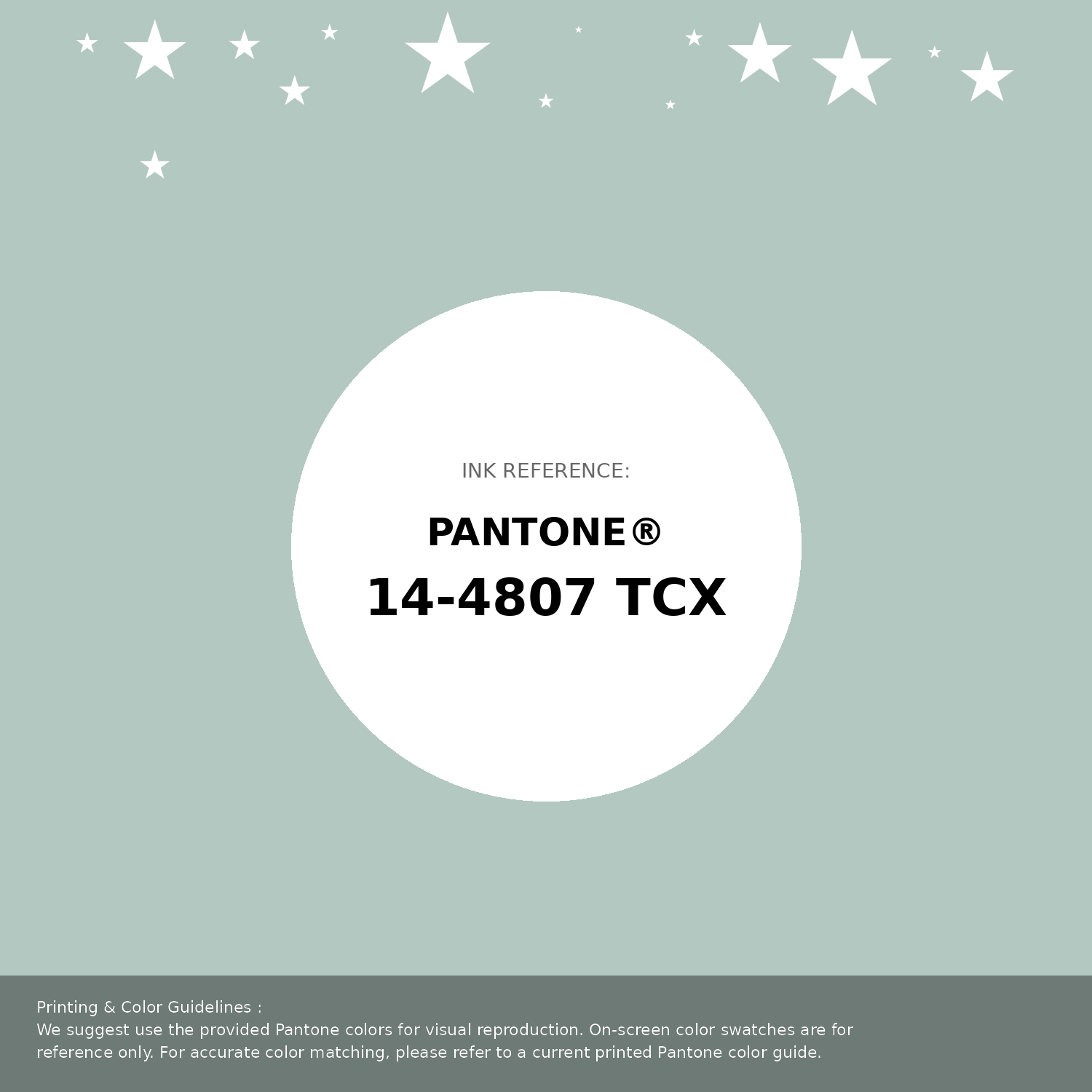 Beautiful Pantone swatch artwork featuring Pantone 14-4807 Tcx Surf Spray Color | Hex color Code #b4c8c2. Professional color swatch design perfect for designers and color enthusiasts. #pantone #colorswatch #designresource #b4c8c2