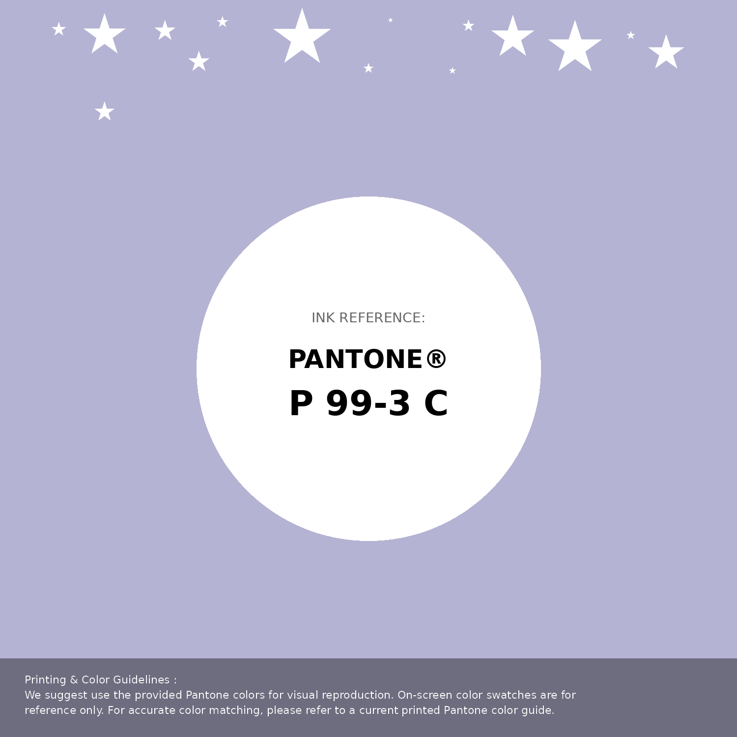 Beautiful Pantone swatch artwork featuring Pantone P 99-3 C Color | Hex color Code #b5b3d3. Professional color swatch design perfect for designers and color enthusiasts. #pantone #colorswatch #designresource #b5b3d3
