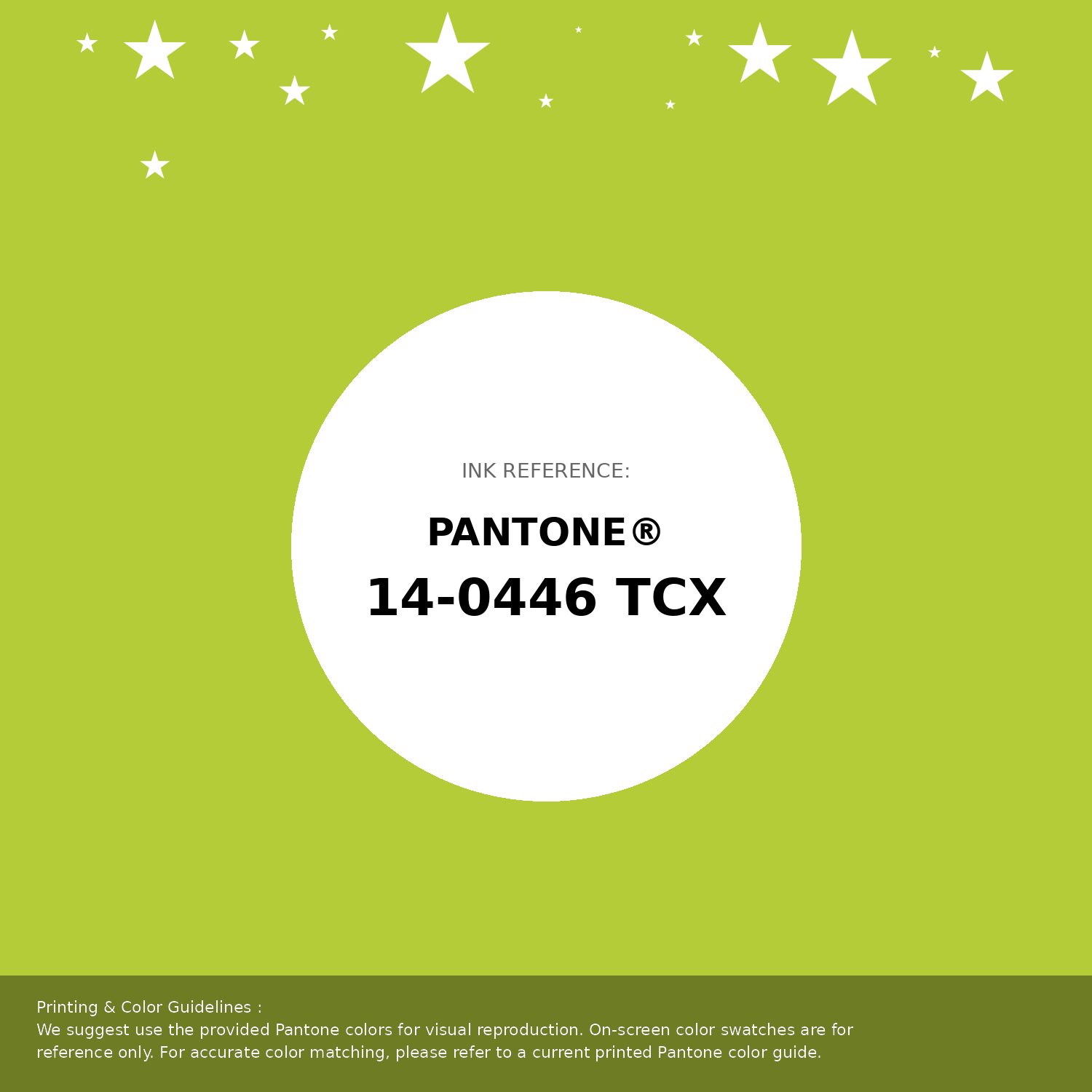 Beautiful Pantone swatch artwork featuring Pantone 14-0446 Tcx Tender Shoots Color | Hex color Code #b5cc39. Professional color swatch design perfect for designers and color enthusiasts. #pantone #colorswatch #designresource #b5cc39