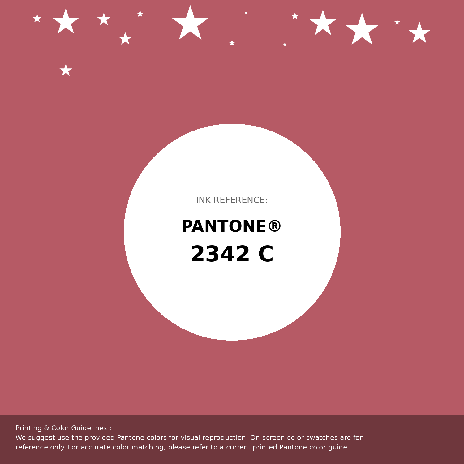 Beautiful Pantone swatch artwork featuring Pantone 2342 C Color | Hex color Code #b65a65. Professional color swatch design perfect for designers and color enthusiasts. #pantone #colorswatch #designresource #b65a65