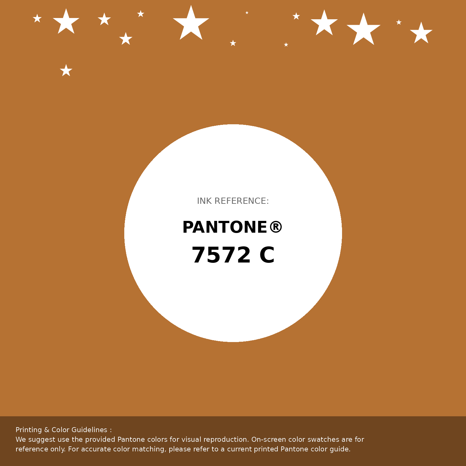 Beautiful Pantone swatch artwork featuring Pantone 7572 C Color | Hex color Code #b67233. Professional color swatch design perfect for designers and color enthusiasts. #pantone #colorswatch #designresource #b67233