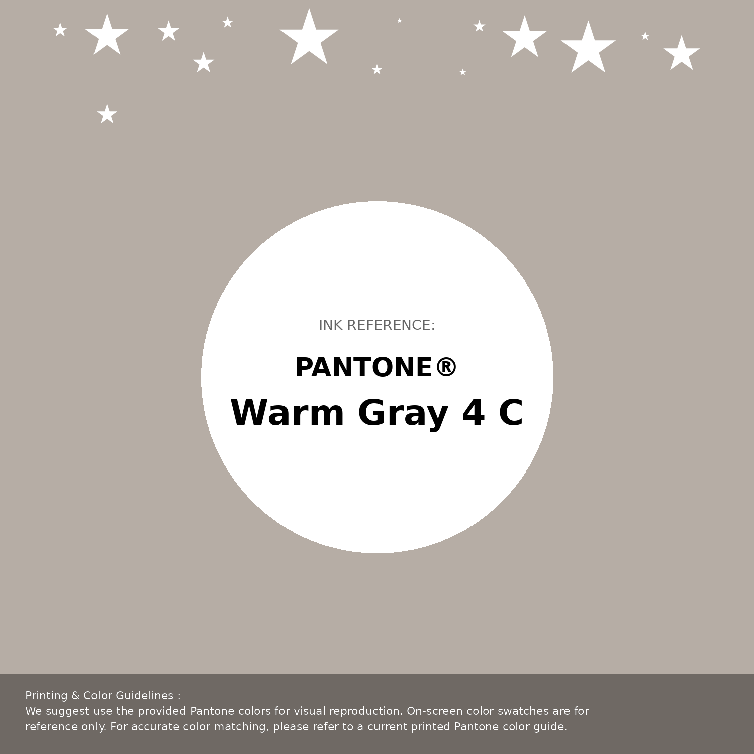 Beautiful Pantone swatch artwork featuring Pantone Warm Gray 4 C Color | Hex color Code #b6ada5. Professional color swatch design perfect for designers and color enthusiasts. #pantone #colorswatch #designresource #b6ada5