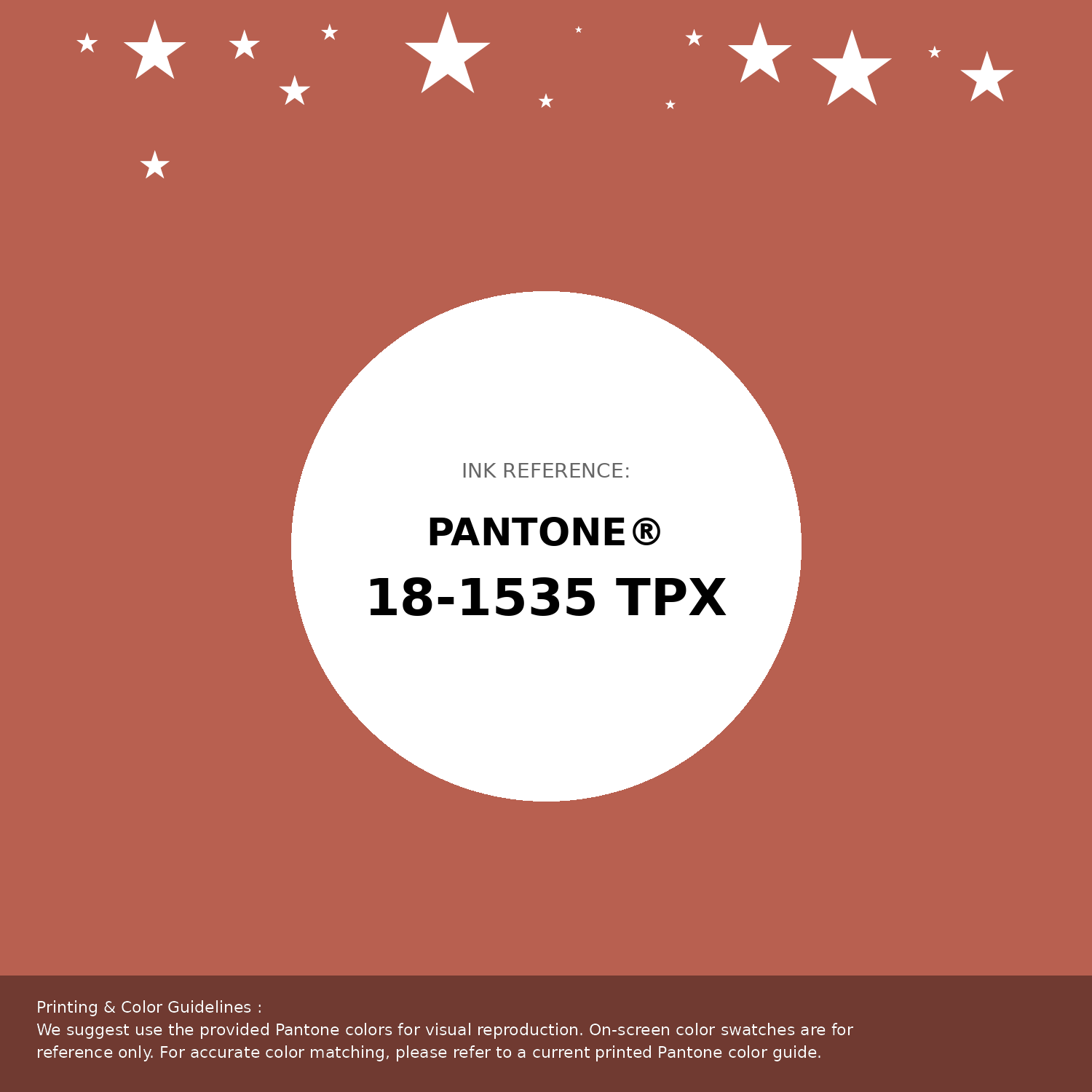 Hex Color #B86050 — Pantone 18-1535 TPX Match, RGB, CMYK