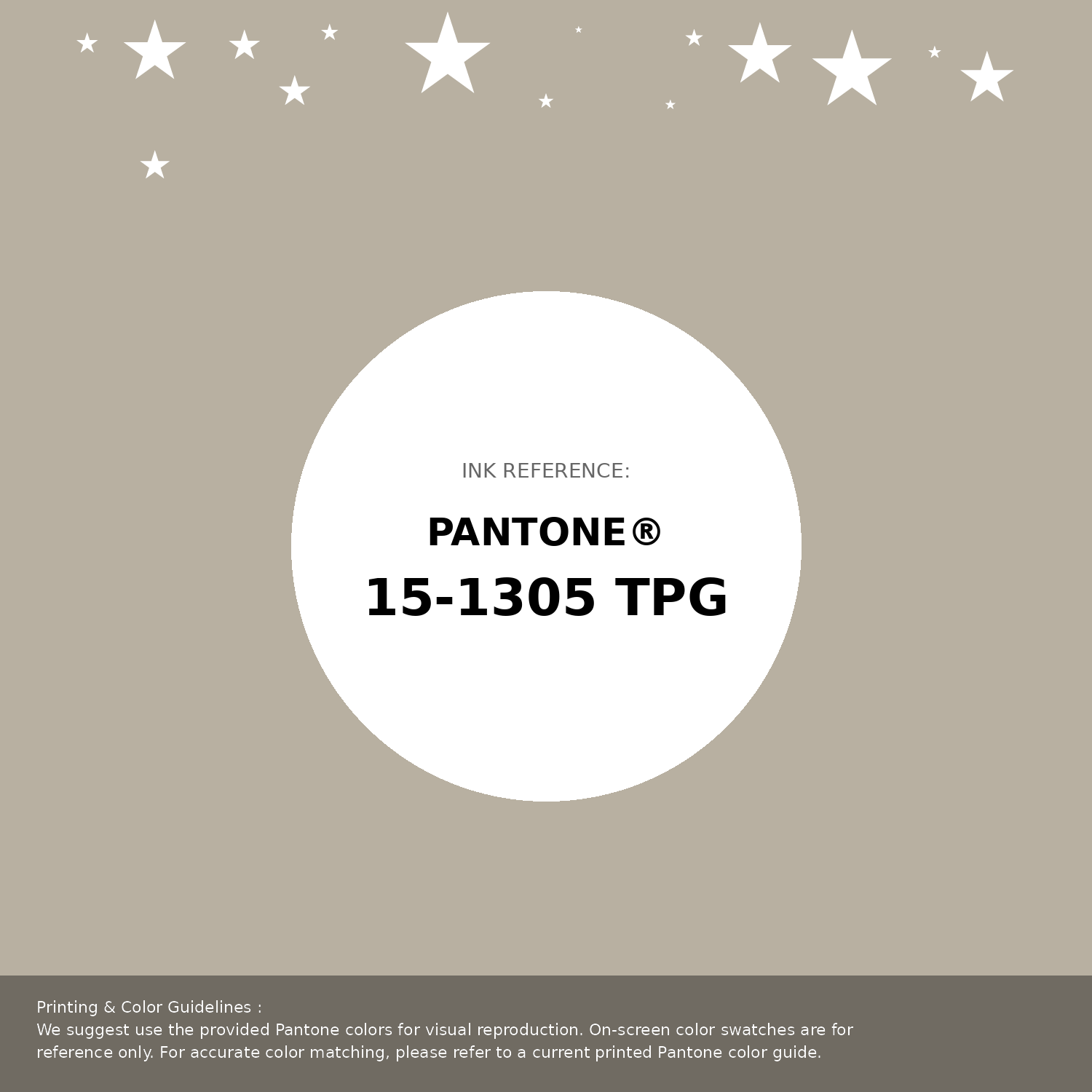 Beautiful Pantone swatch artwork featuring Pantone 15-1305 Tpg Feather Gray Color | Hex color Code #b8b0a1. Professional color swatch design perfect for designers and color enthusiasts. #pantone #colorswatch #designresource #b8b0a1