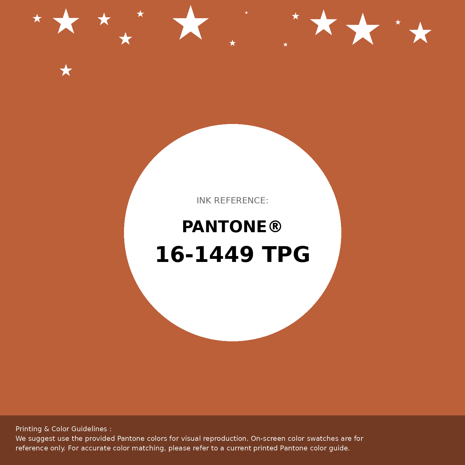 Beautiful Pantone swatch artwork featuring Pantone 16-1449 Tpg Gold Flame Color | Hex color Code #bc603a. Professional color swatch design perfect for designers and color enthusiasts. #pantone #colorswatch #designresource #bc603a