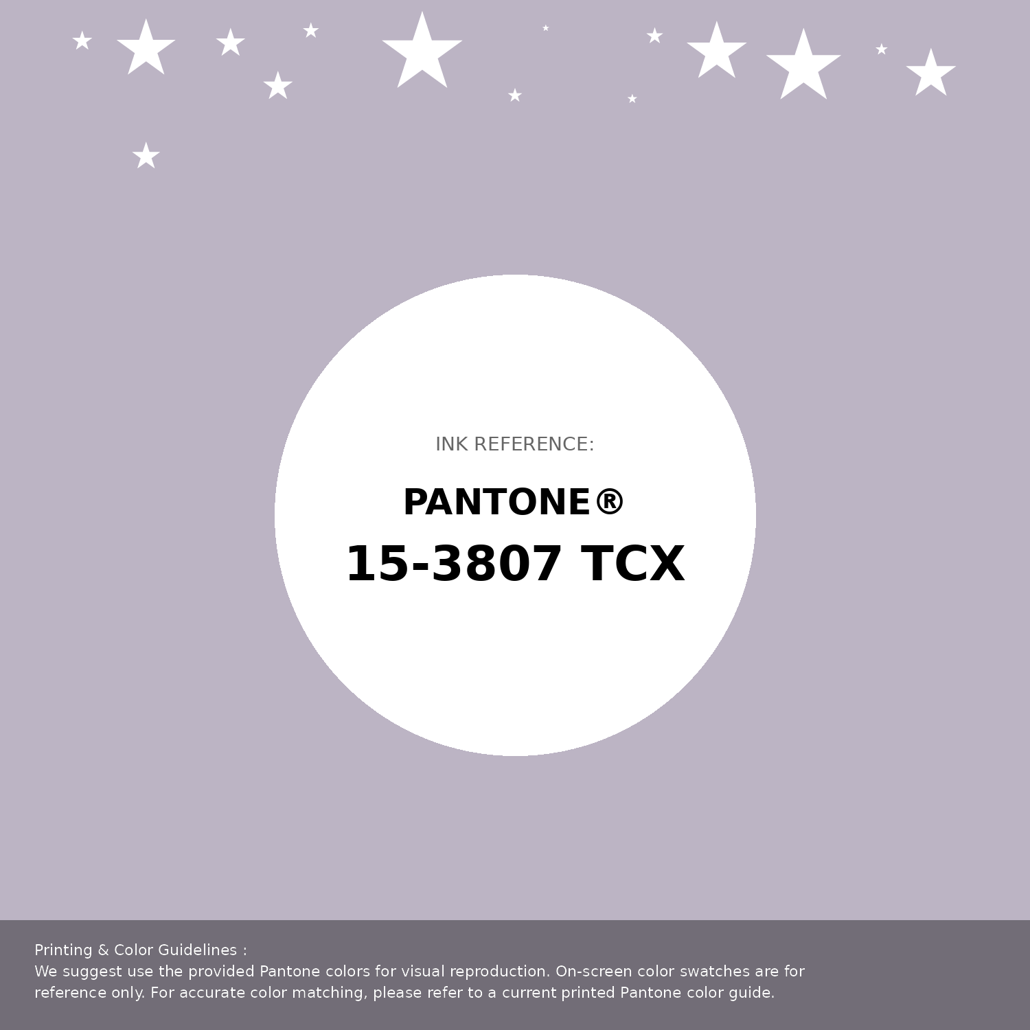 Beautiful Pantone swatch artwork featuring Pantone 15-3807 Tcx Misty Lilac Color | Hex color Code #bcb4c4. Professional color swatch design perfect for designers and color enthusiasts. #pantone #colorswatch #designresource #bcb4c4