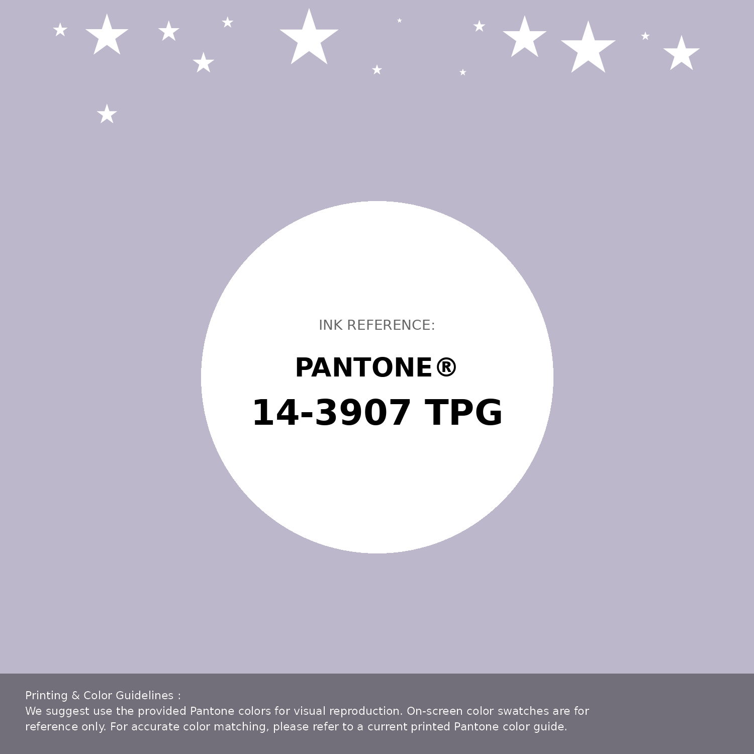 Beautiful Pantone swatch artwork featuring Pantone 14-3907 Tpg Thistle Color | Hex color Code #bcb7ca. Professional color swatch design perfect for designers and color enthusiasts. #pantone #colorswatch #designresource #bcb7ca