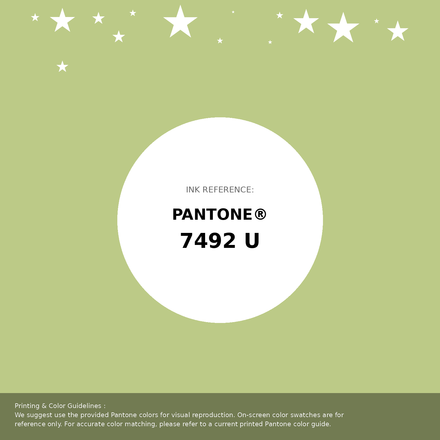 Beautiful Pantone swatch artwork featuring Pantone 7492 U Color | Hex color Code #bcca87. Professional color swatch design perfect for designers and color enthusiasts. #pantone #colorswatch #designresource #bcca87