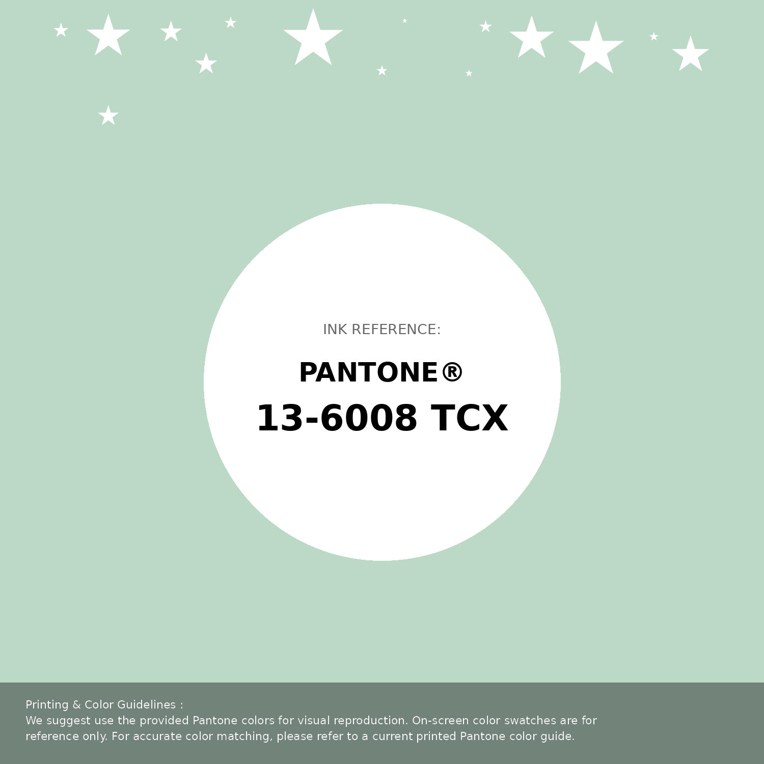 Beautiful Pantone swatch artwork featuring Pantone 13-6008 Tcx Misty Jade Color | Hex color Code #bcd9c8. Professional color swatch design perfect for designers and color enthusiasts. #pantone #colorswatch #designresource #bcd9c8