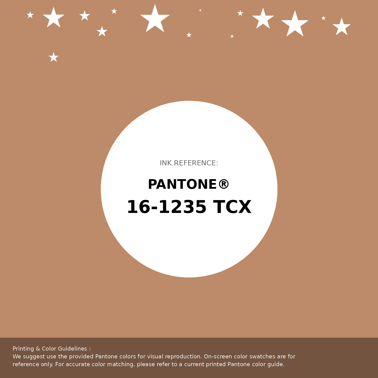 Beautiful Pantone swatch artwork featuring Pantone 16-1235 Tcx Sandstorm Color | Hex color Code #bd8b69. Professional color swatch design perfect for designers and color enthusiasts. #pantone #colorswatch #designresource #bd8b69
