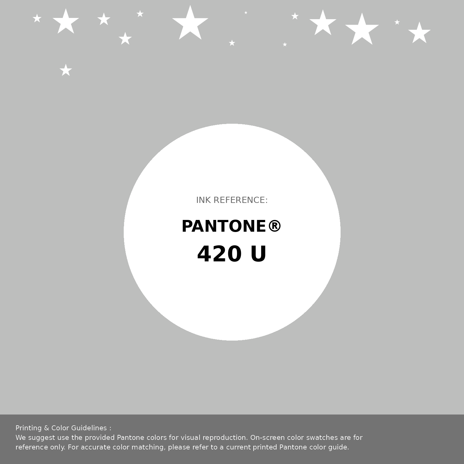 Beautiful Pantone swatch artwork featuring Pantone 420 U Color | Hex color Code #bdbebd. Professional color swatch design perfect for designers and color enthusiasts. #pantone #colorswatch #designresource #bdbebd