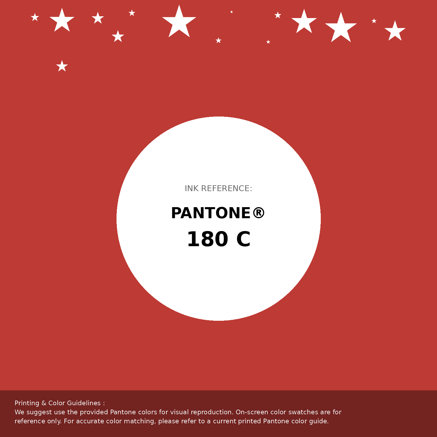 Beautiful Pantone swatch artwork featuring Pantone 180 C Color | Hex color Code #be3a34. Professional color swatch design perfect for designers and color enthusiasts. #pantone #colorswatch #designresource #be3a34
