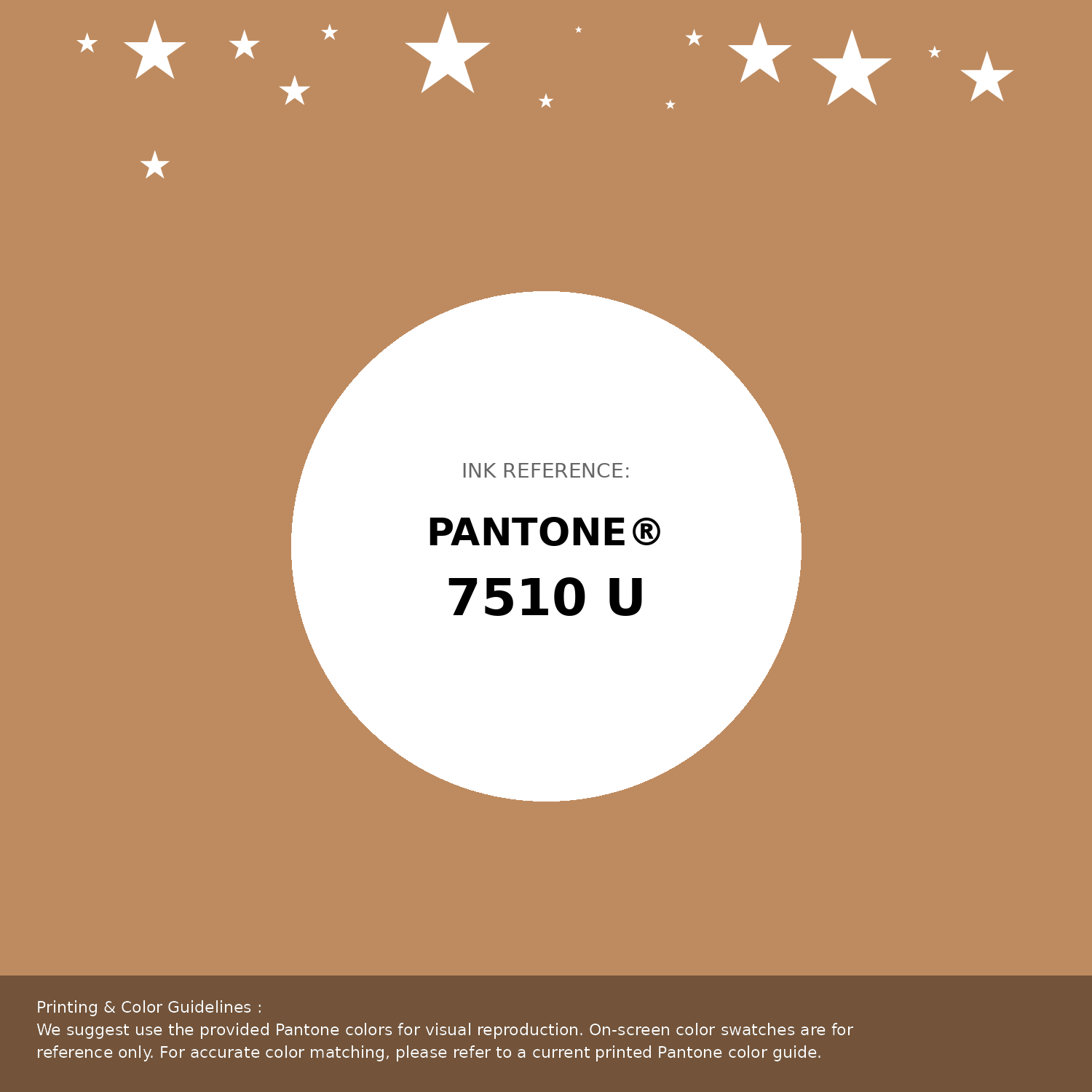 Beautiful Pantone swatch artwork featuring Pantone 7510 U Color | Hex color Code #be8b60. Professional color swatch design perfect for designers and color enthusiasts. #pantone #colorswatch #designresource #be8b60