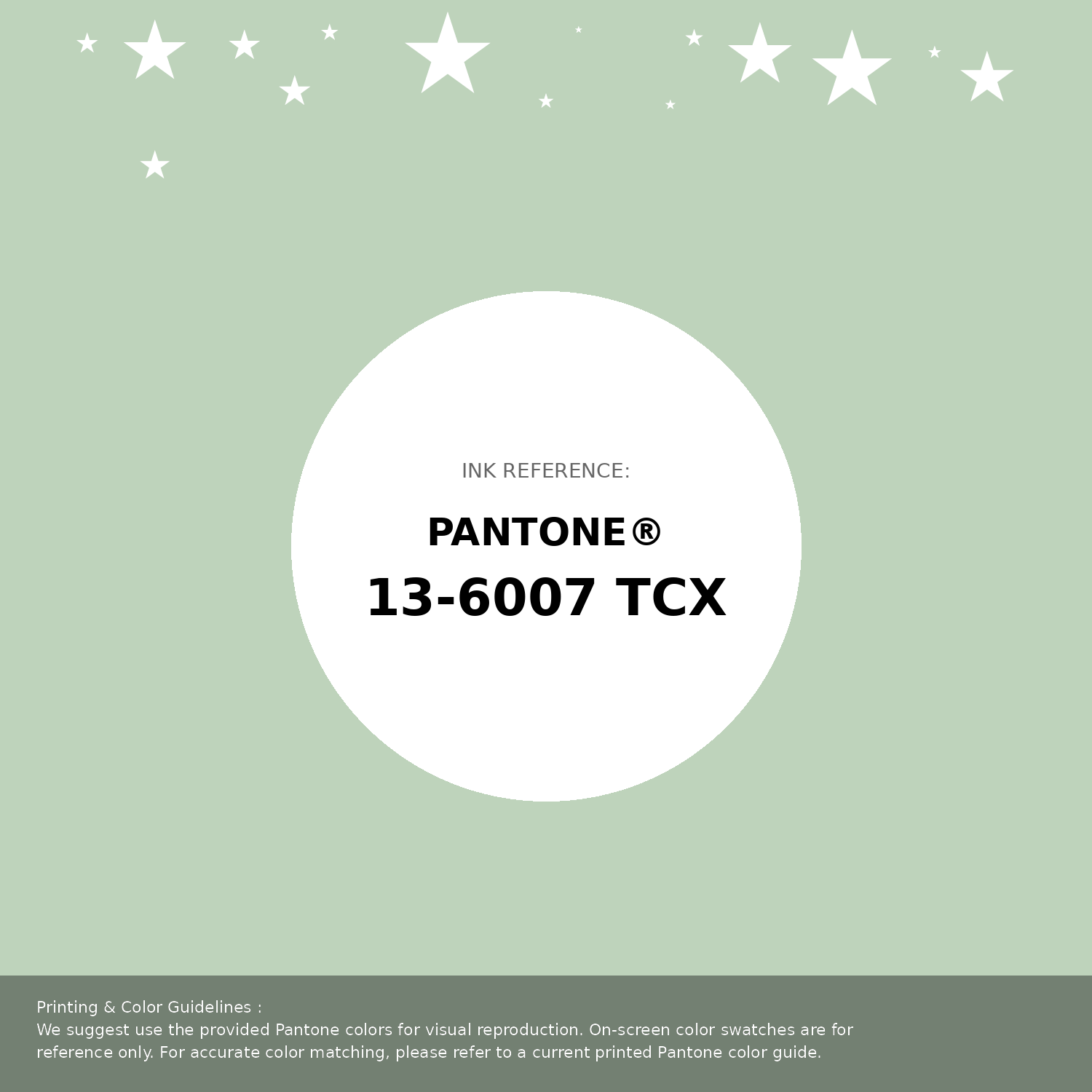 Beautiful Pantone swatch artwork featuring Pantone 13-6007 Tcx Spray Color | Hex color Code #bed3bb. Professional color swatch design perfect for designers and color enthusiasts. #pantone #colorswatch #designresource #bed3bb