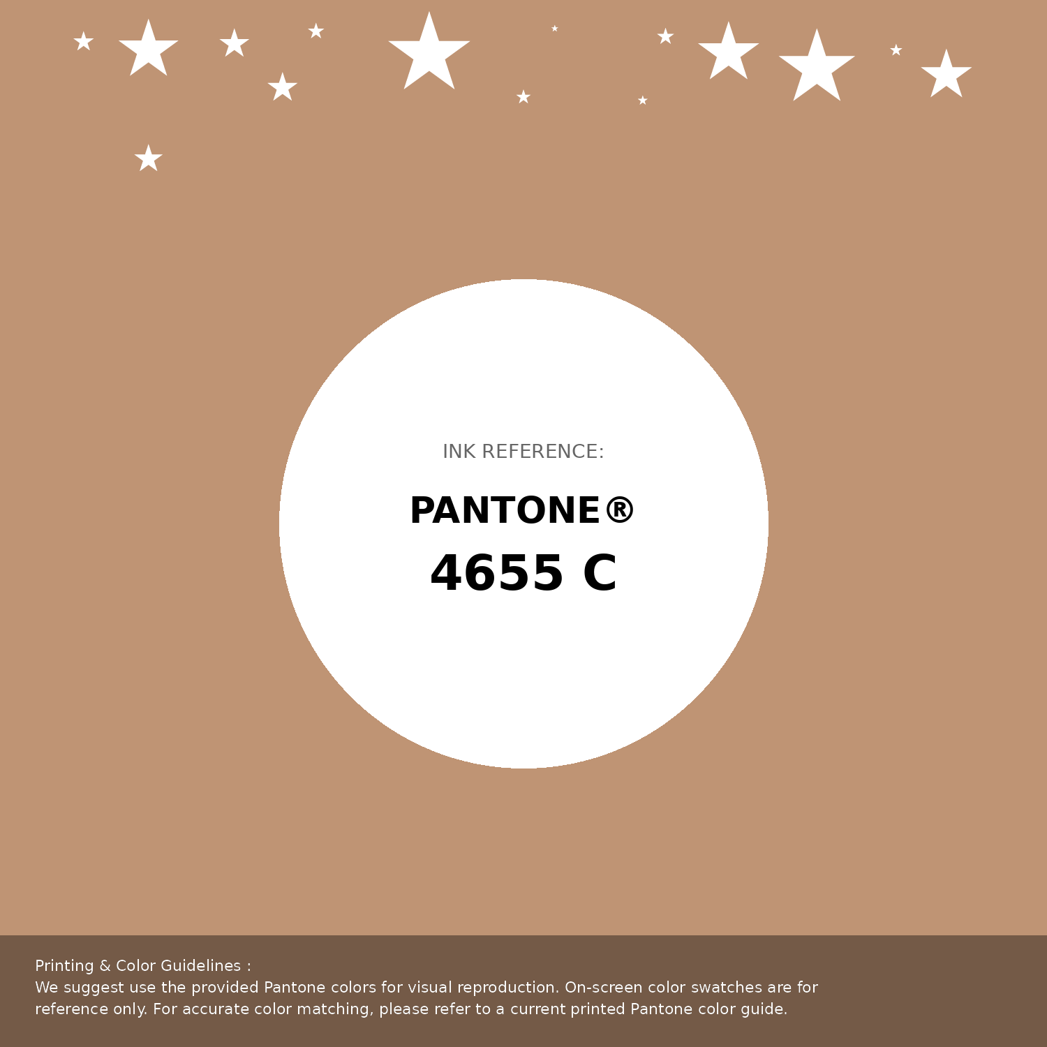 Beautiful Pantone swatch artwork featuring Pantone 4655 C Color | Hex color Code #bf9474. Professional color swatch design perfect for designers and color enthusiasts. #pantone #colorswatch #designresource #bf9474