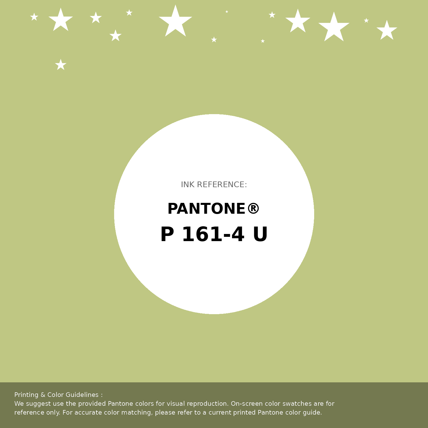 Beautiful Pantone swatch artwork featuring Pantone P 161-4 U Color | Hex color Code #bfc783. Professional color swatch design perfect for designers and color enthusiasts. #pantone #colorswatch #designresource #bfc783