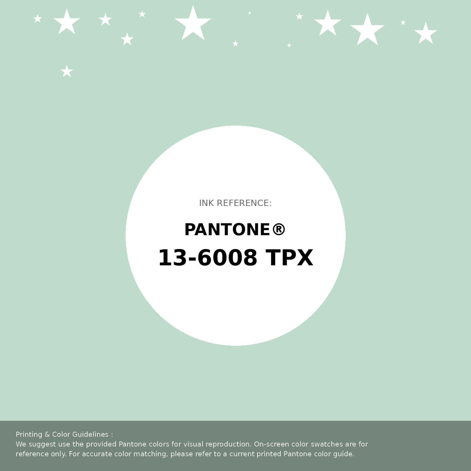 Beautiful Pantone swatch artwork featuring Pantone 13-6008 Tpx Misty Jade Color | Hex color Code #bfdccb. Professional color swatch design perfect for designers and color enthusiasts. #pantone #colorswatch #designresource #bfdccb