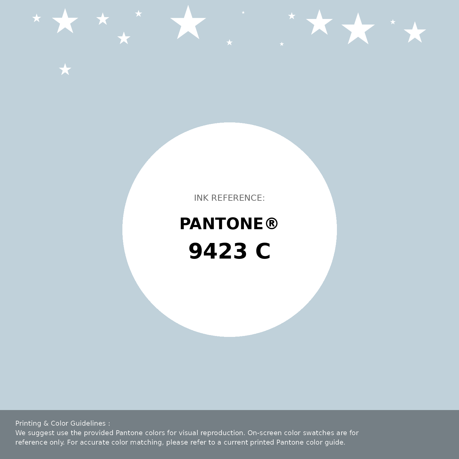 Beautiful Pantone swatch artwork featuring Pantone 9423 C Color | Hex color Code #c0d1da. Professional color swatch design perfect for designers and color enthusiasts. #pantone #colorswatch #designresource #c0d1da