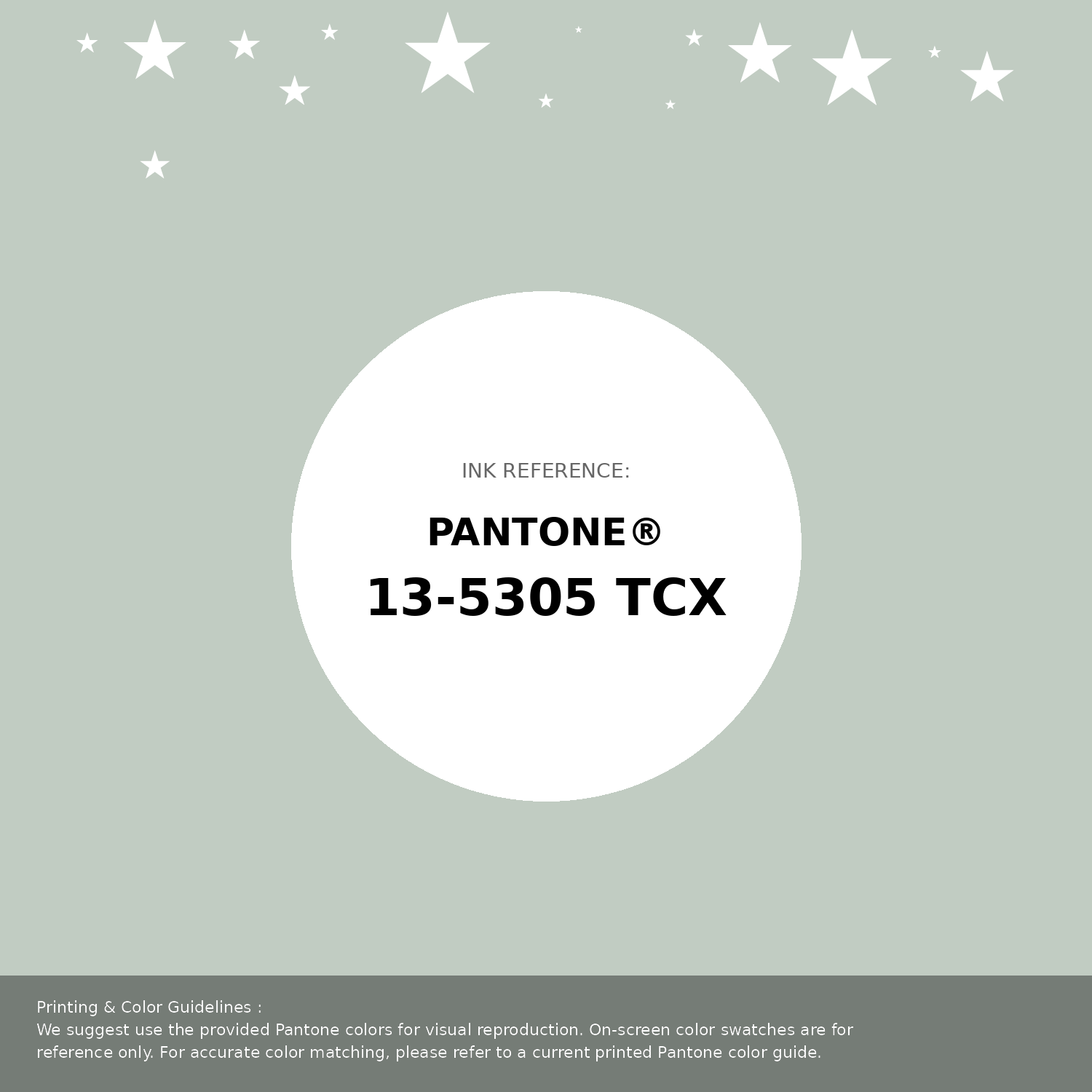 Beautiful Pantone swatch artwork featuring Pantone 13-5305 Tcx Pale Aqua Color | Hex color Code #c1ccc2. Professional color swatch design perfect for designers and color enthusiasts. #pantone #colorswatch #designresource #c1ccc2