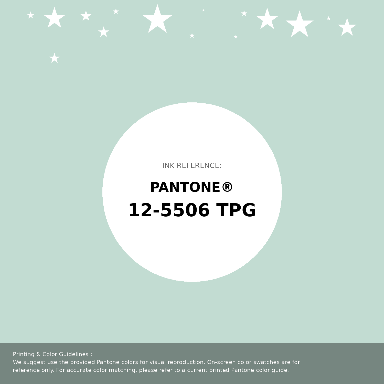 Beautiful Pantone swatch artwork featuring Pantone 12-5506 Tpg Dusty Aqua Color | Hex color Code #c2dcd2. Professional color swatch design perfect for designers and color enthusiasts. #pantone #colorswatch #designresource #c2dcd2