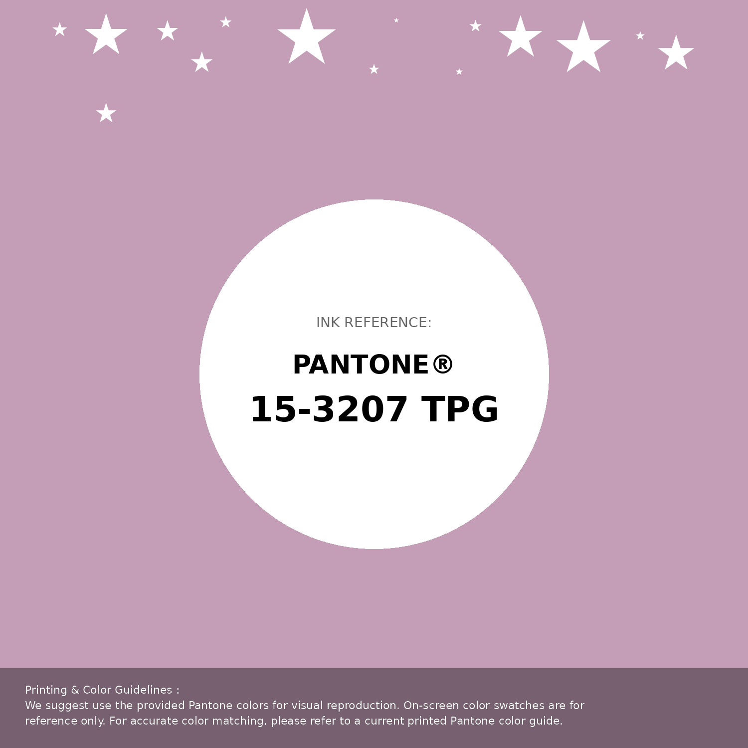 ◯kek Pantone Smart 15-3207 TCX Color Swatch Card | Mauve Mist