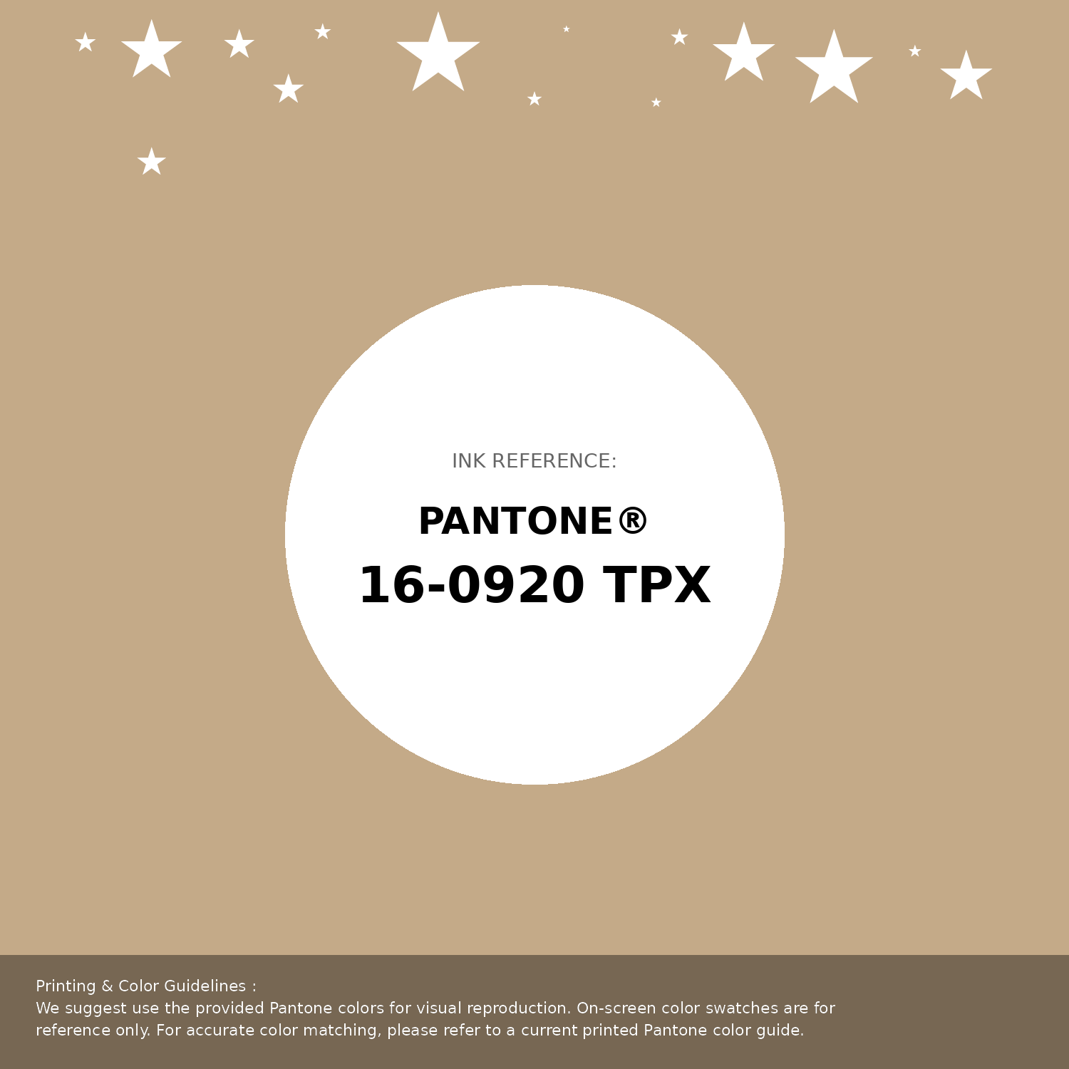 Hex Color #c4aa88 | Printing Match PANTONE 16-0920 TPX | Color