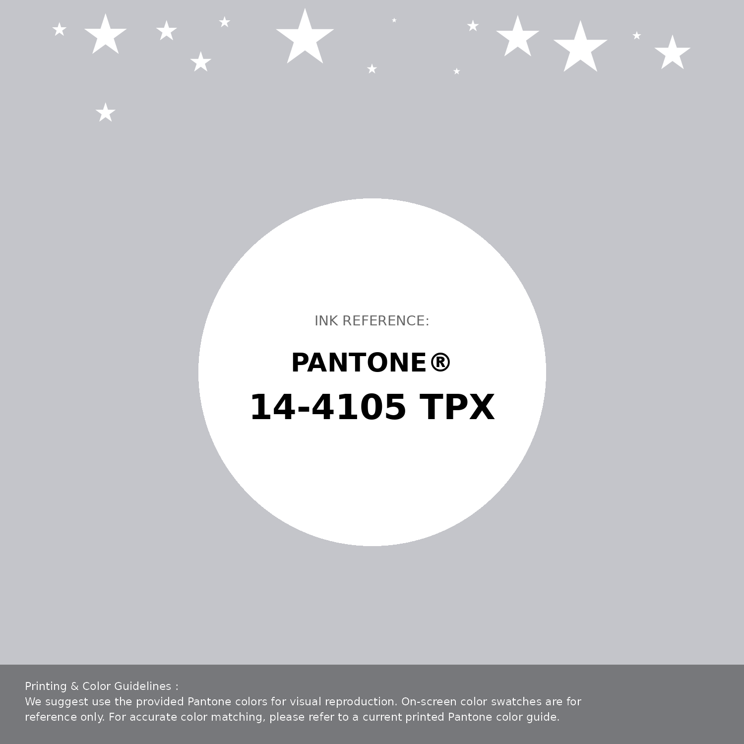 Beautiful Pantone swatch artwork featuring Pantone 14-4105 Tpx Micro Chip Color | Hex color Code #c4c5ca. Professional color swatch design perfect for designers and color enthusiasts. #pantone #colorswatch #designresource #c4c5ca