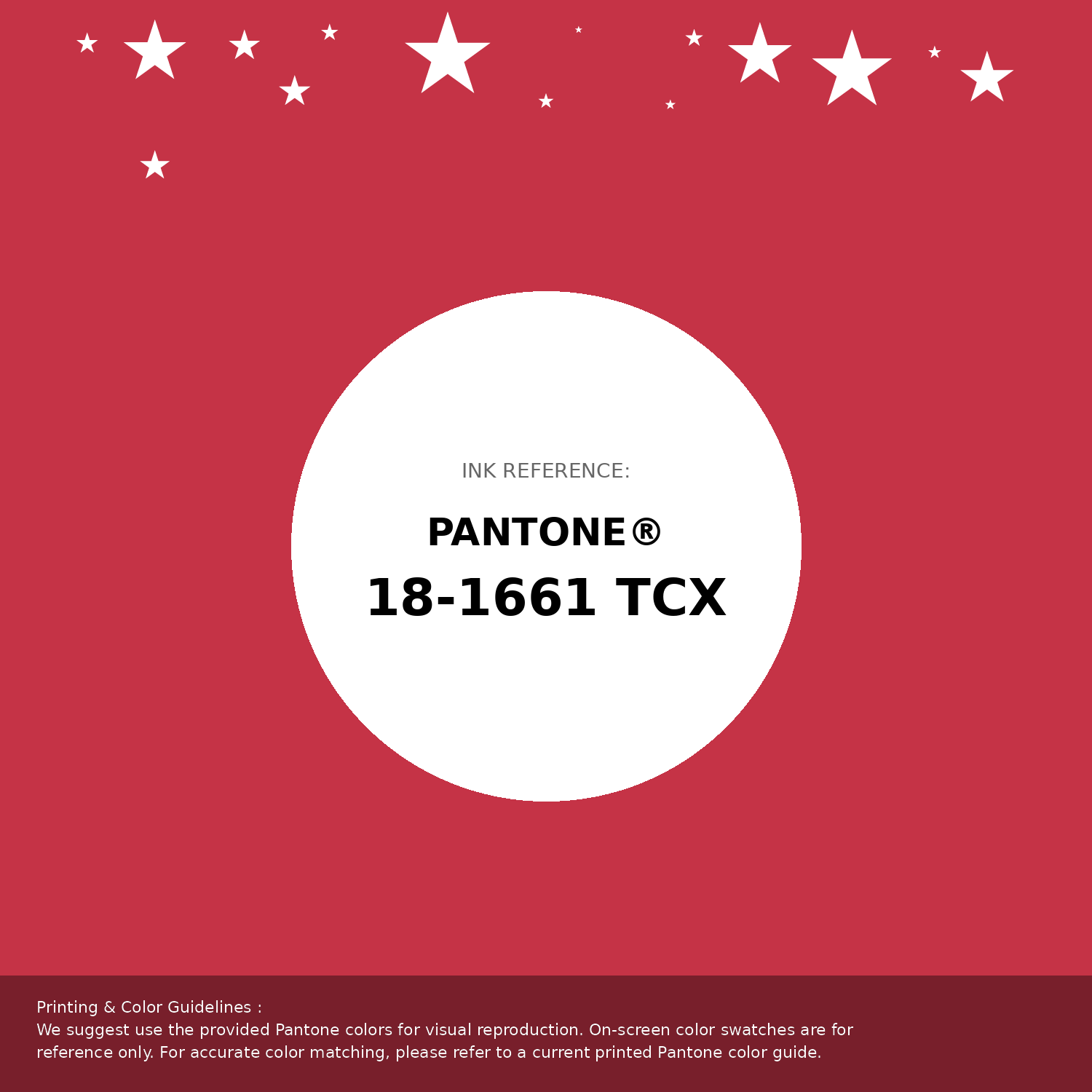 Hex Color #c53346 | Printing Match PANTONE 18-1661 TCX | Color