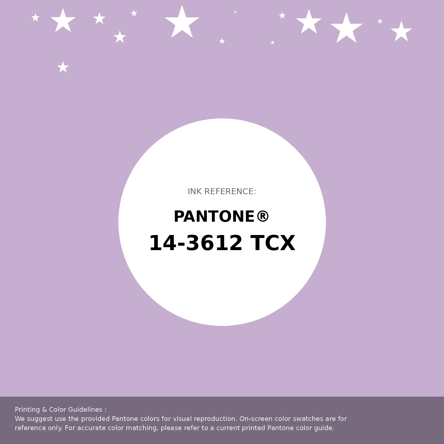 Beautiful Pantone swatch artwork featuring Pantone 14-3612 Tcx Orchid Bloom Color | Hex color Code #c5aecf. Professional color swatch design perfect for designers and color enthusiasts. #pantone #colorswatch #designresource #c5aecf