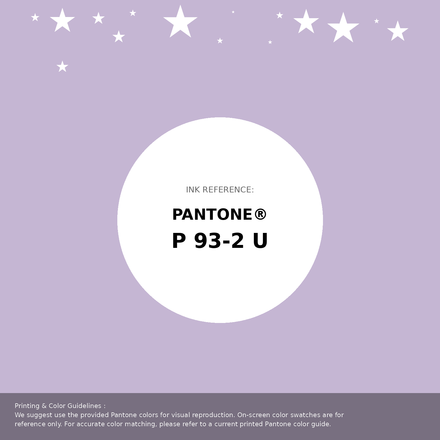 Beautiful Pantone swatch artwork featuring Pantone P 93-2 U Color | Hex color Code #c5b6d3. Professional color swatch design perfect for designers and color enthusiasts. #pantone #colorswatch #designresource #c5b6d3