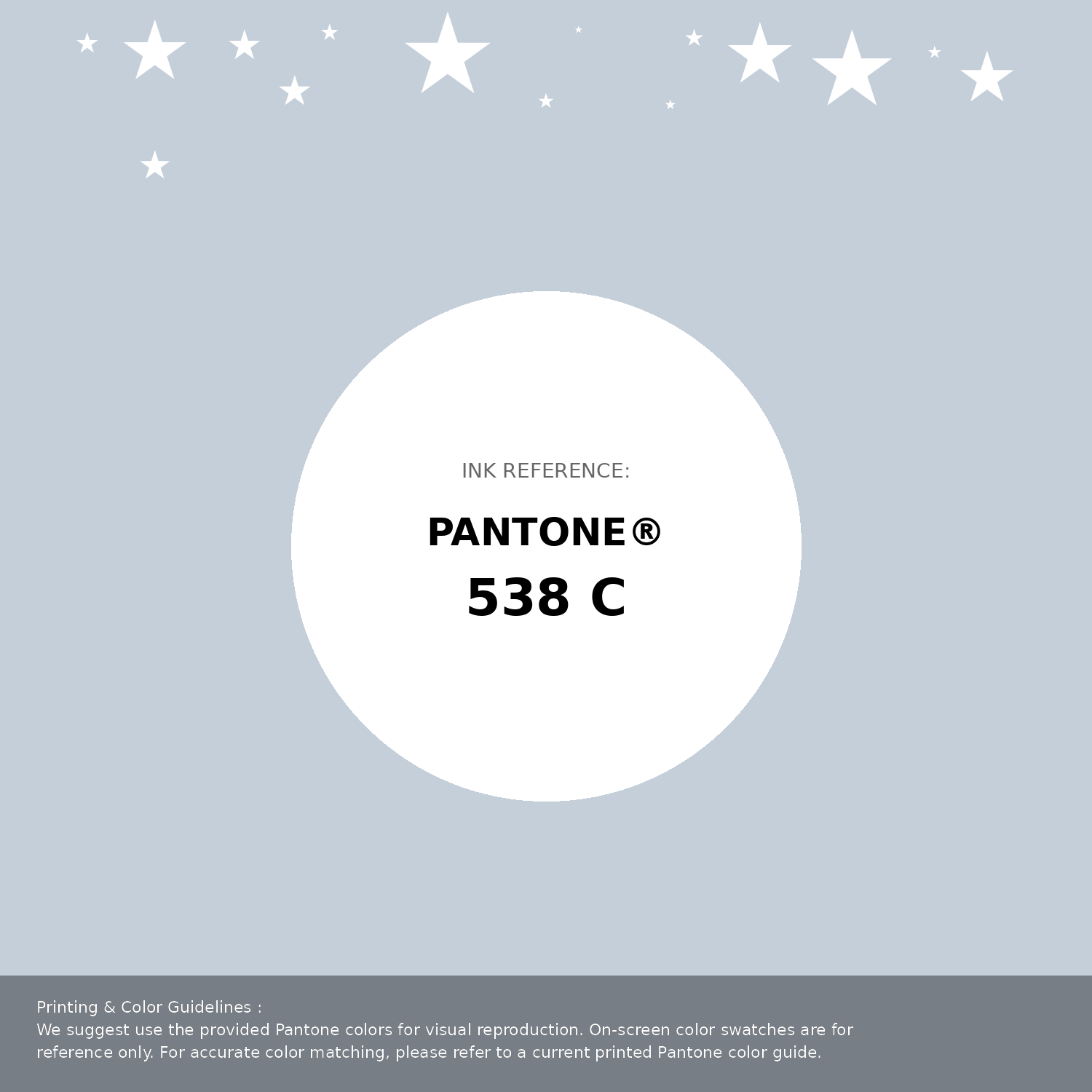 Beautiful Pantone swatch artwork featuring Pantone 538 C Color | Hex color Code #c5cfda. Professional color swatch design perfect for designers and color enthusiasts. #pantone #colorswatch #designresource #c5cfda