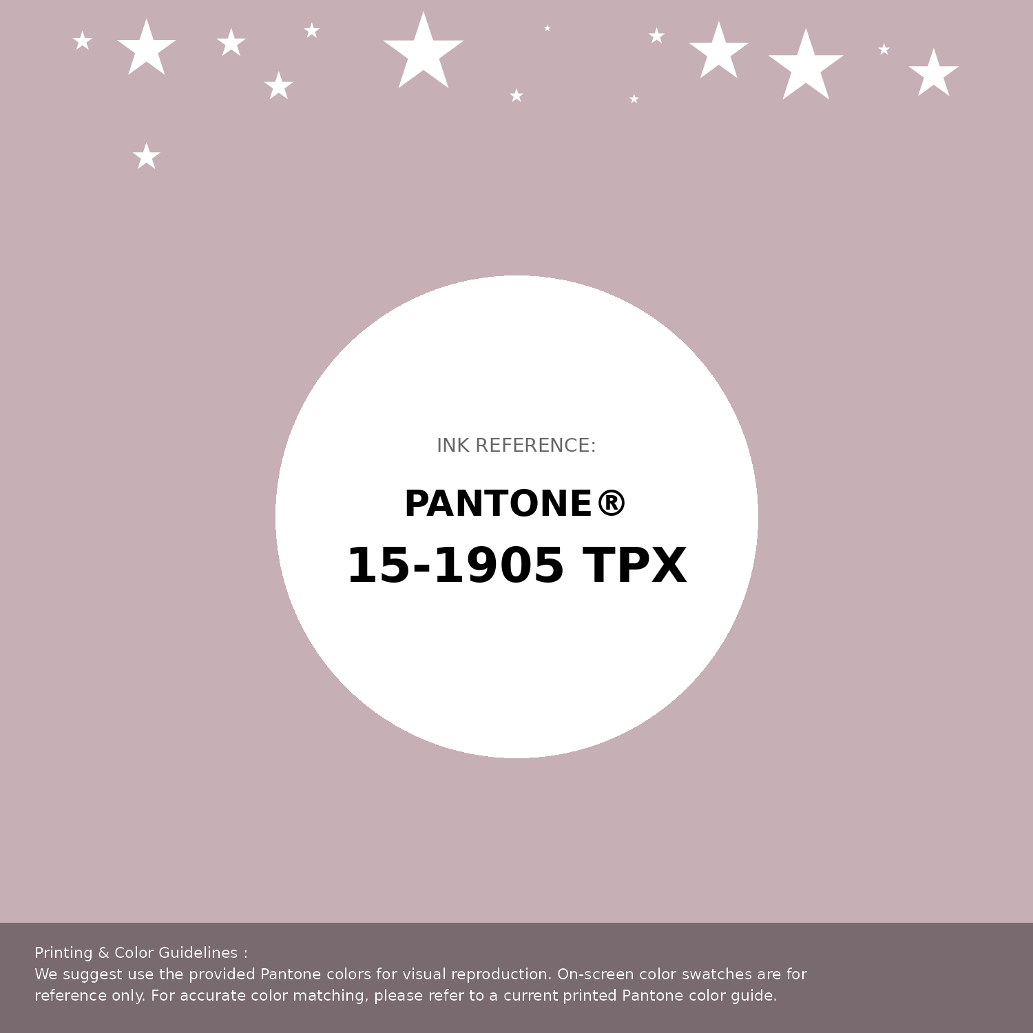 Beautiful Pantone swatch artwork featuring Pantone 15-1905 Tpx Burnished Lilac Color | Hex color Code #c6afb5. Professional color swatch design perfect for designers and color enthusiasts. #pantone #colorswatch #designresource #c6afb5