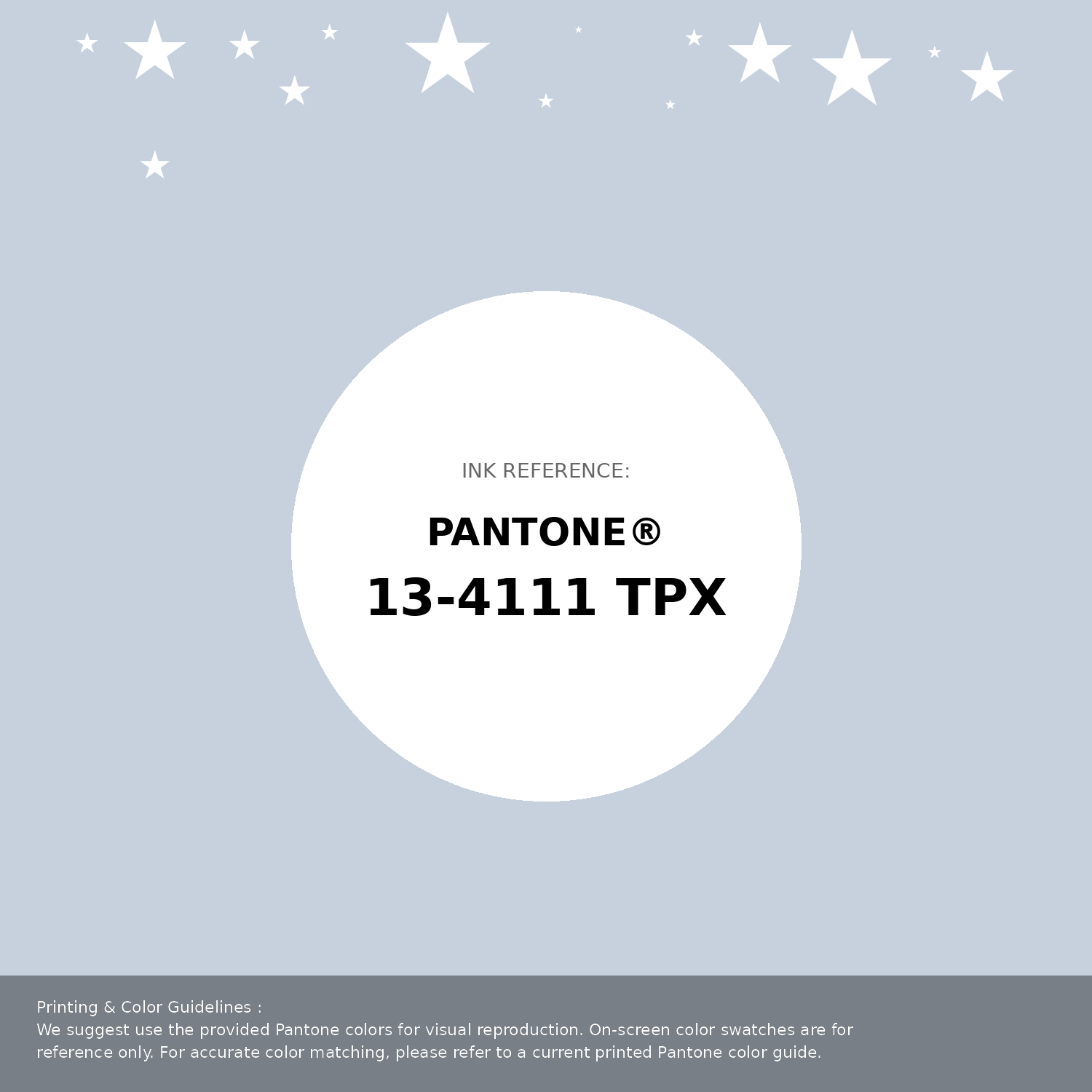 Beautiful Pantone swatch artwork featuring Pantone 13-4111 Tpx Plein Air Color | Hex color Code #c6d1dd. Professional color swatch design perfect for designers and color enthusiasts. #pantone #colorswatch #designresource #c6d1dd