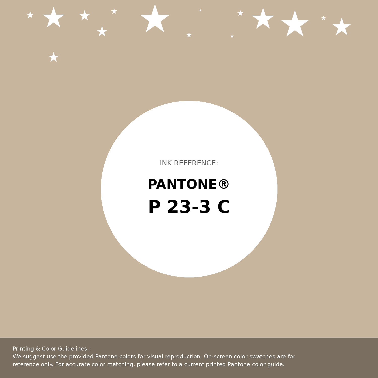 Beautiful Pantone swatch artwork featuring Pantone P 23-3 C Color | Hex color Code #c7b59e. Professional color swatch design perfect for designers and color enthusiasts. #pantone #colorswatch #designresource #c7b59e