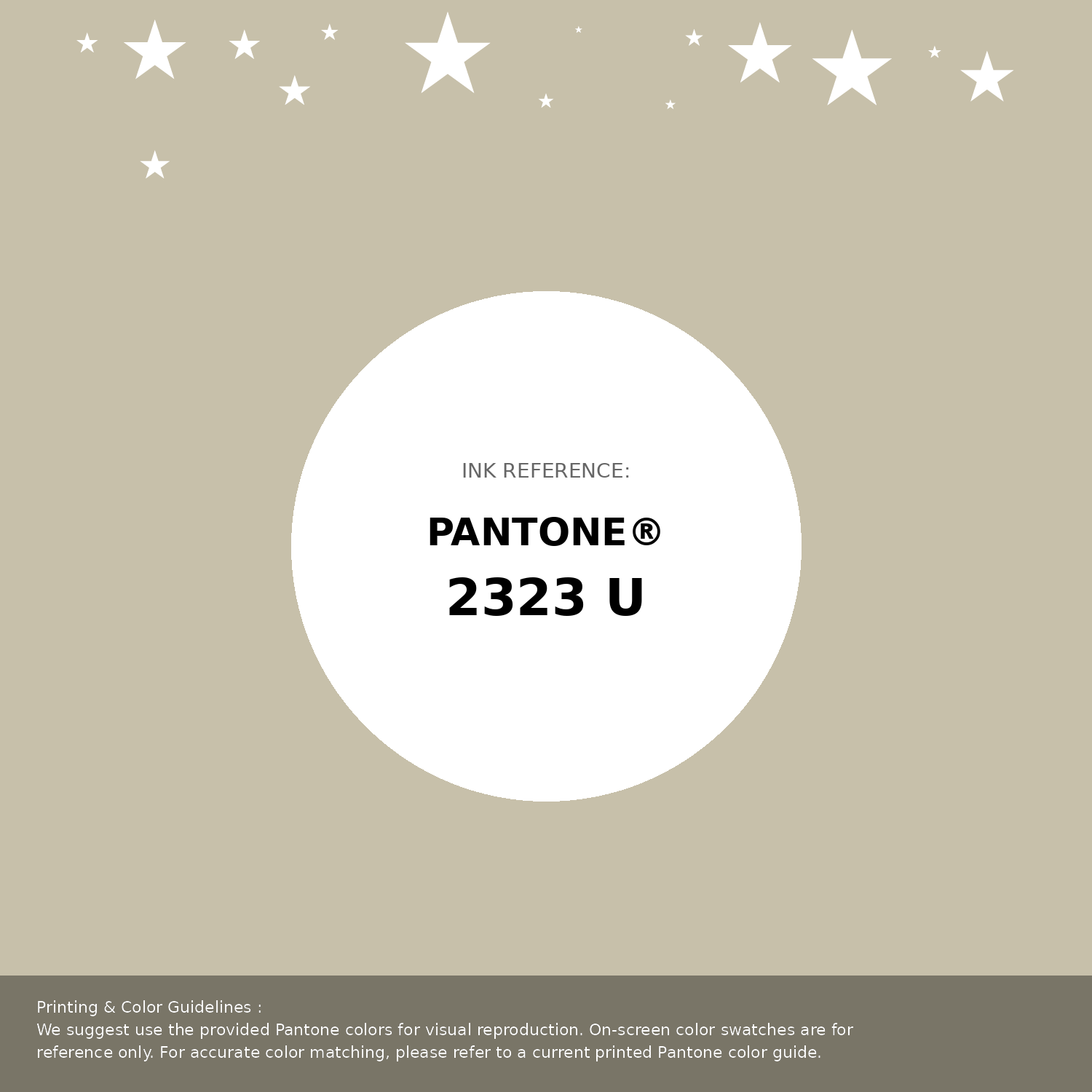 Beautiful Pantone swatch artwork featuring Pantone 2323 U Color | Hex color Code #c7c0aa. Professional color swatch design perfect for designers and color enthusiasts. #pantone #colorswatch #designresource #c7c0aa